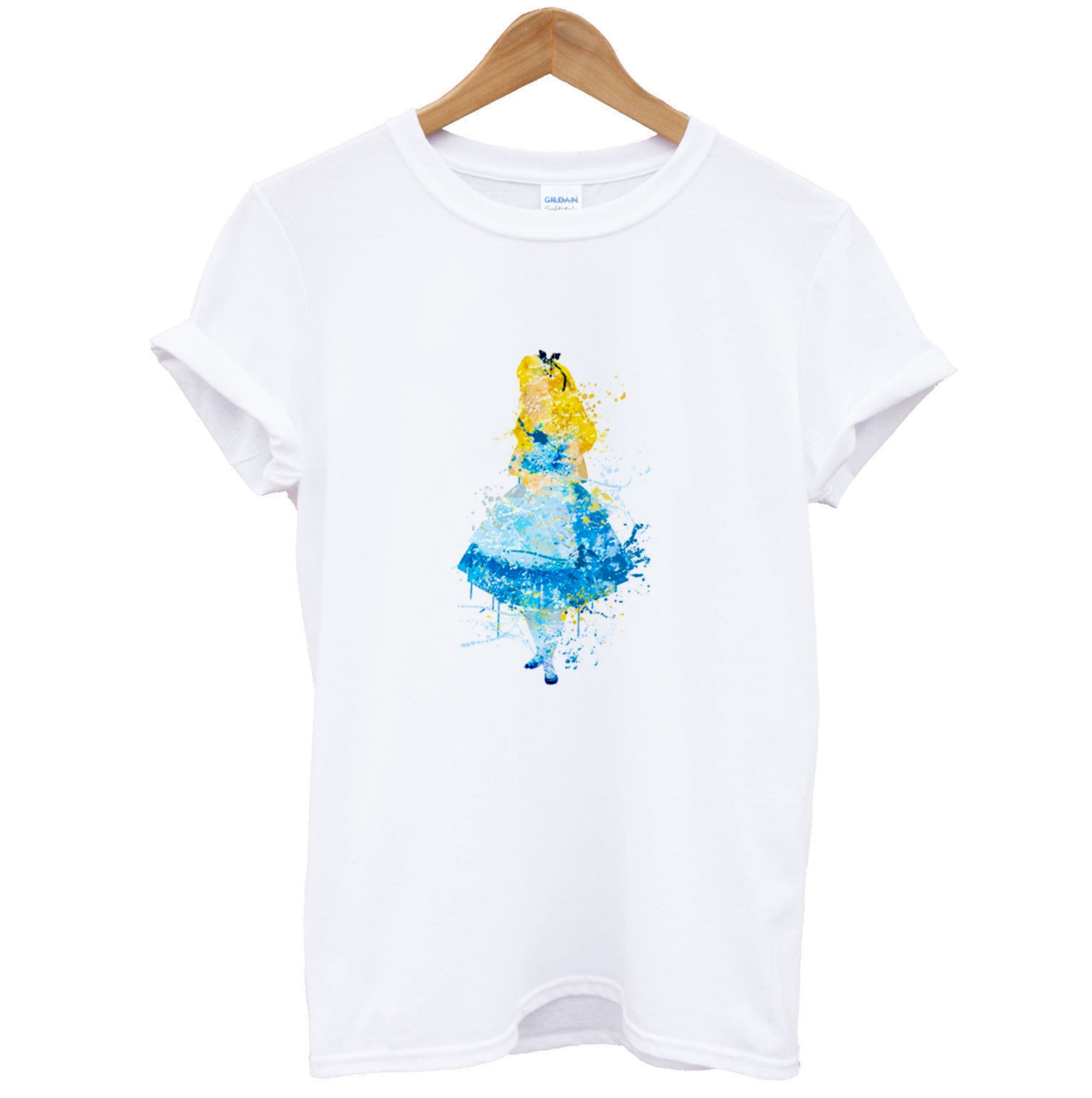 Watercolour Alice in Wonderland Fairytale T-Shirt