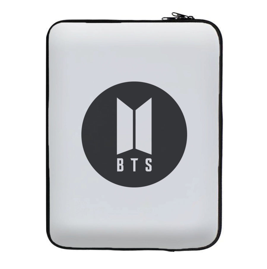 BTS logo Black - BTS Laptop Sleeve