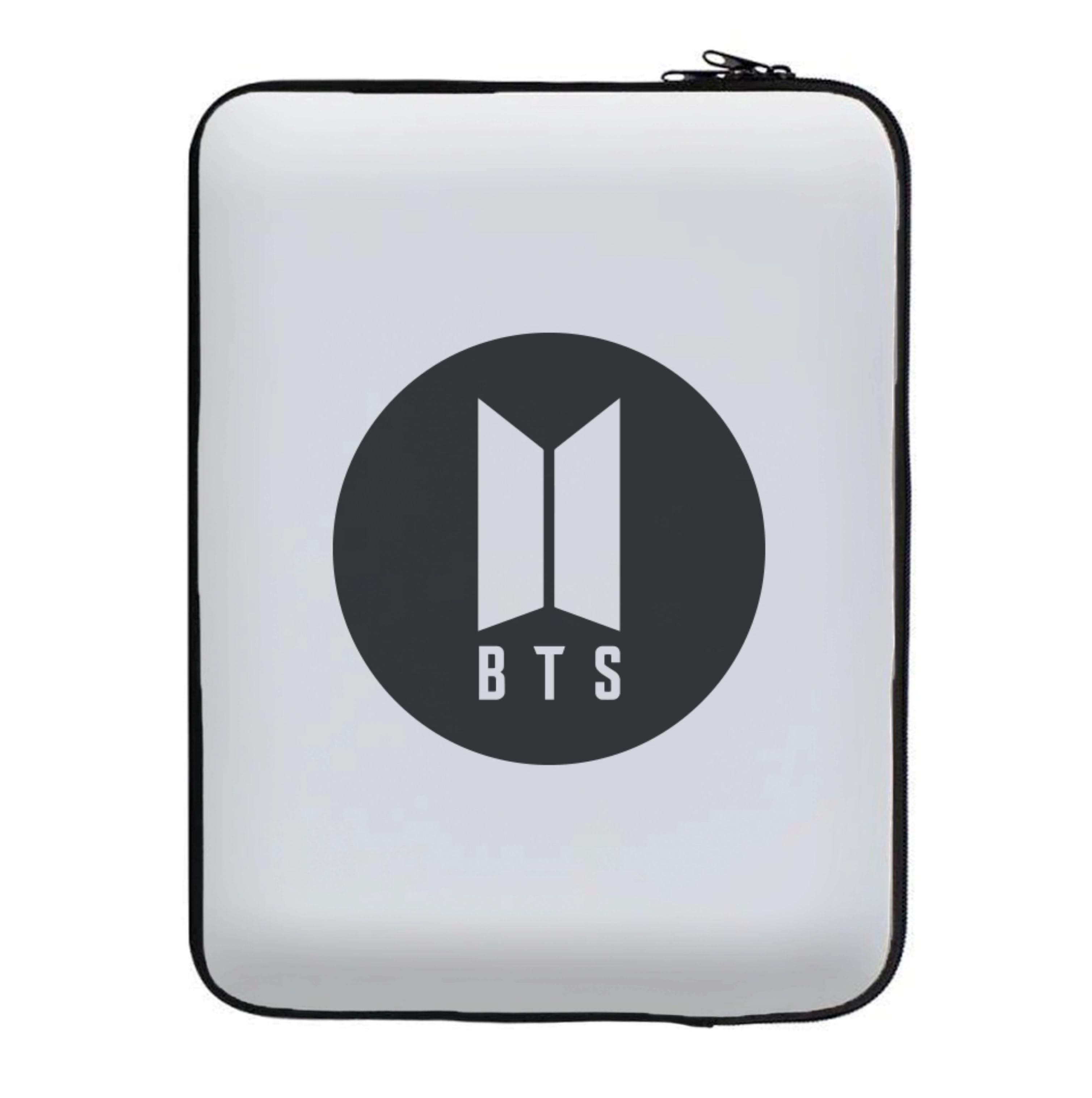 BTS logo Black - K Pop Laptop Sleeve