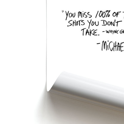 Michael Scott Quote Poster