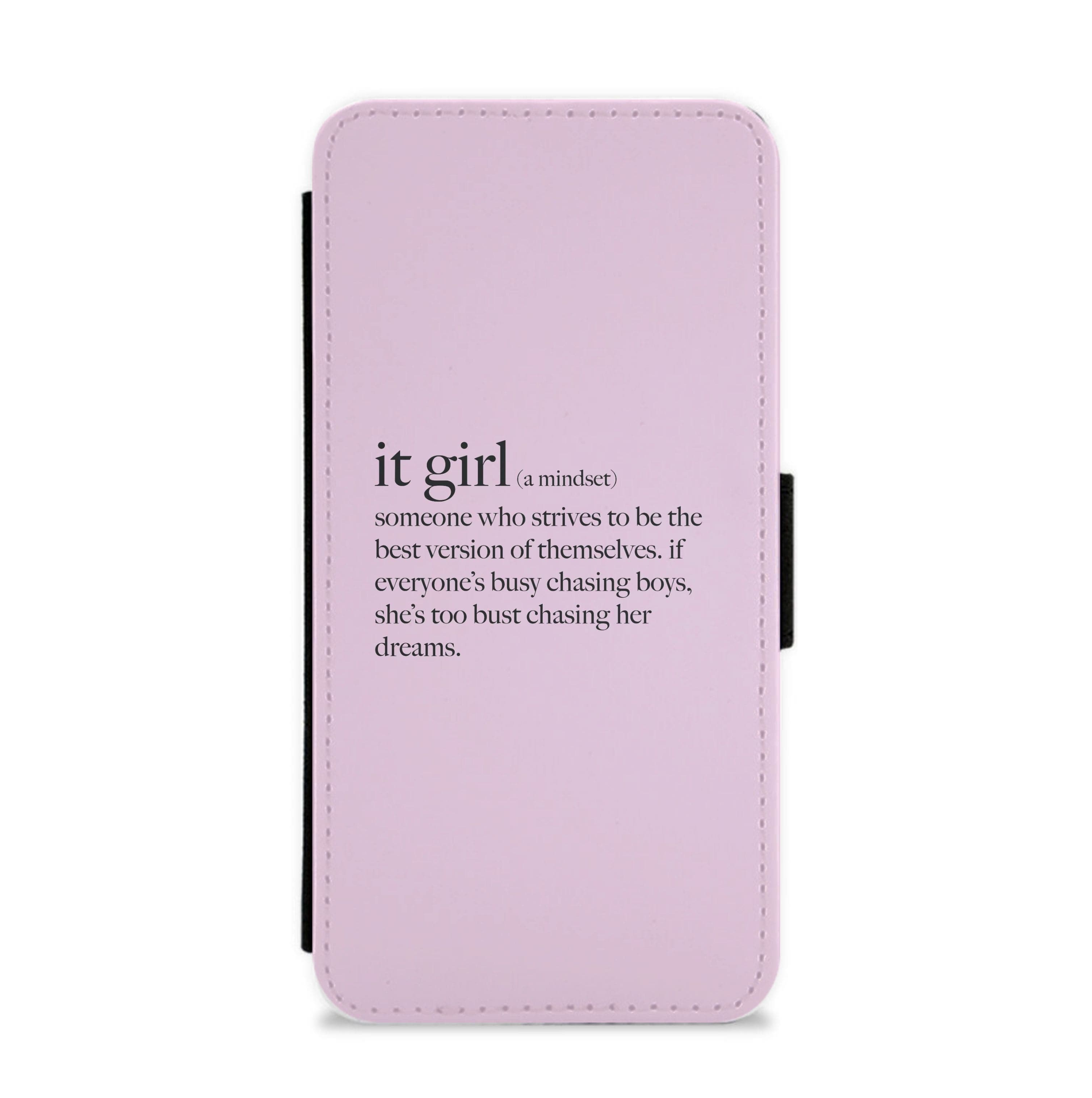 It Girl - Clean Girl Aesthetic Flip / Wallet Phone Case