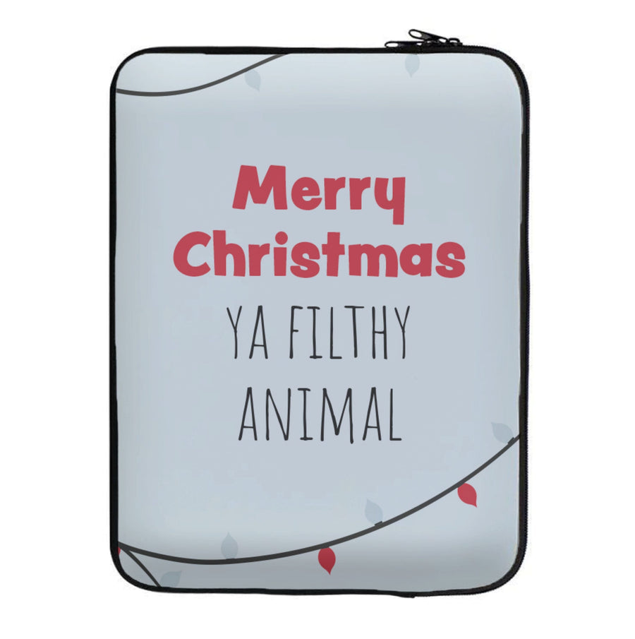 Merry Christmas Ya Filthy Animal - Home Alone Laptop Sleeve