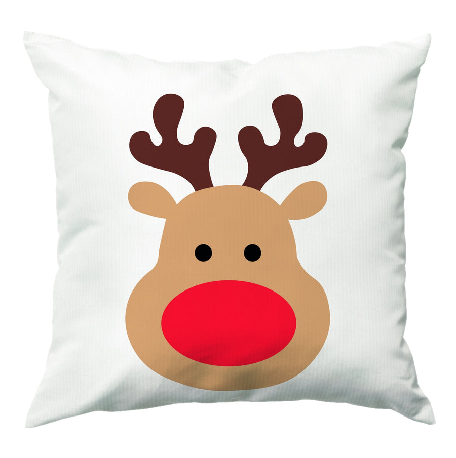 Rudolph Face - Christmas Cushion