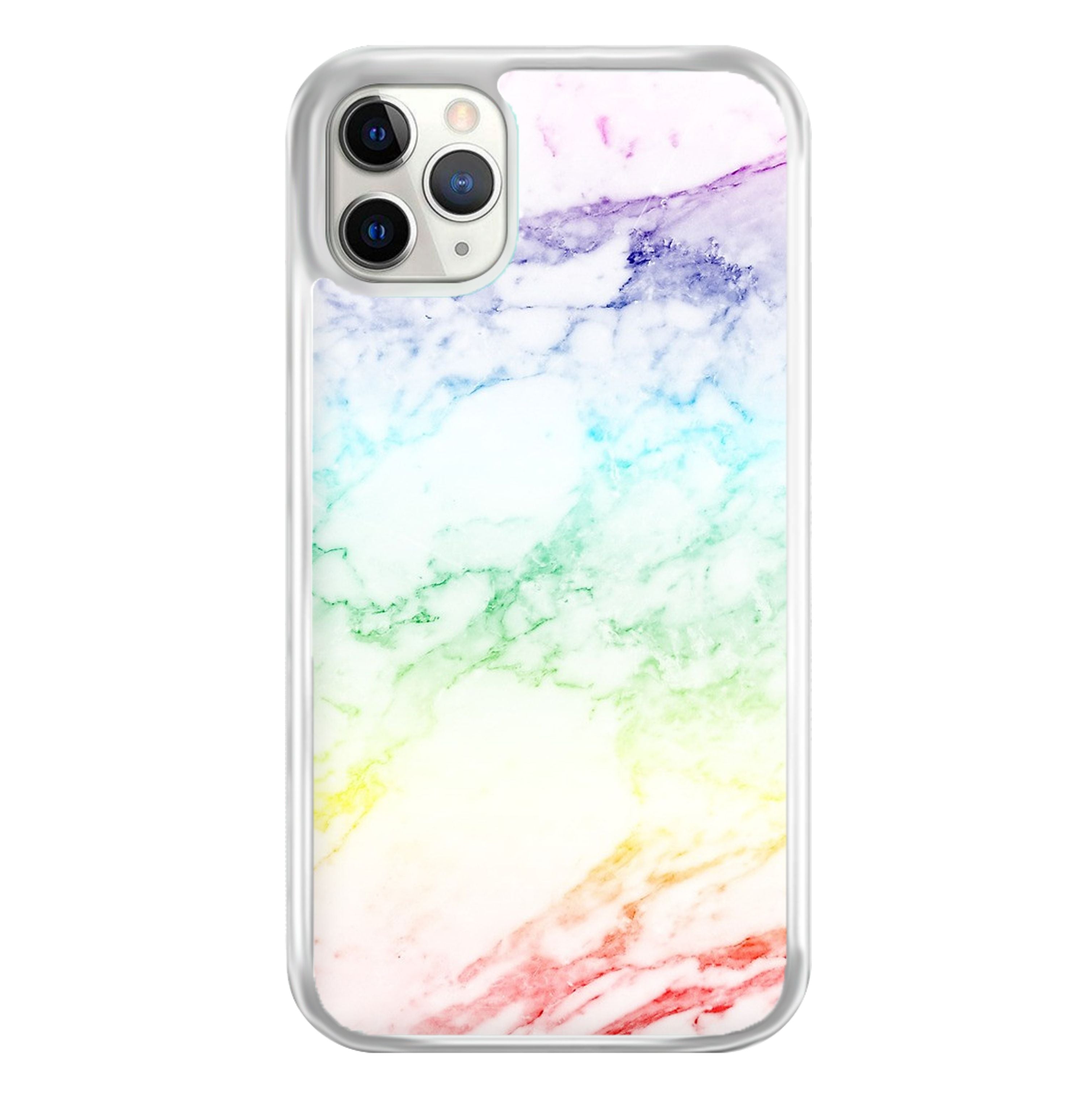 Rainbow Streak Marble Pattern Phone Case