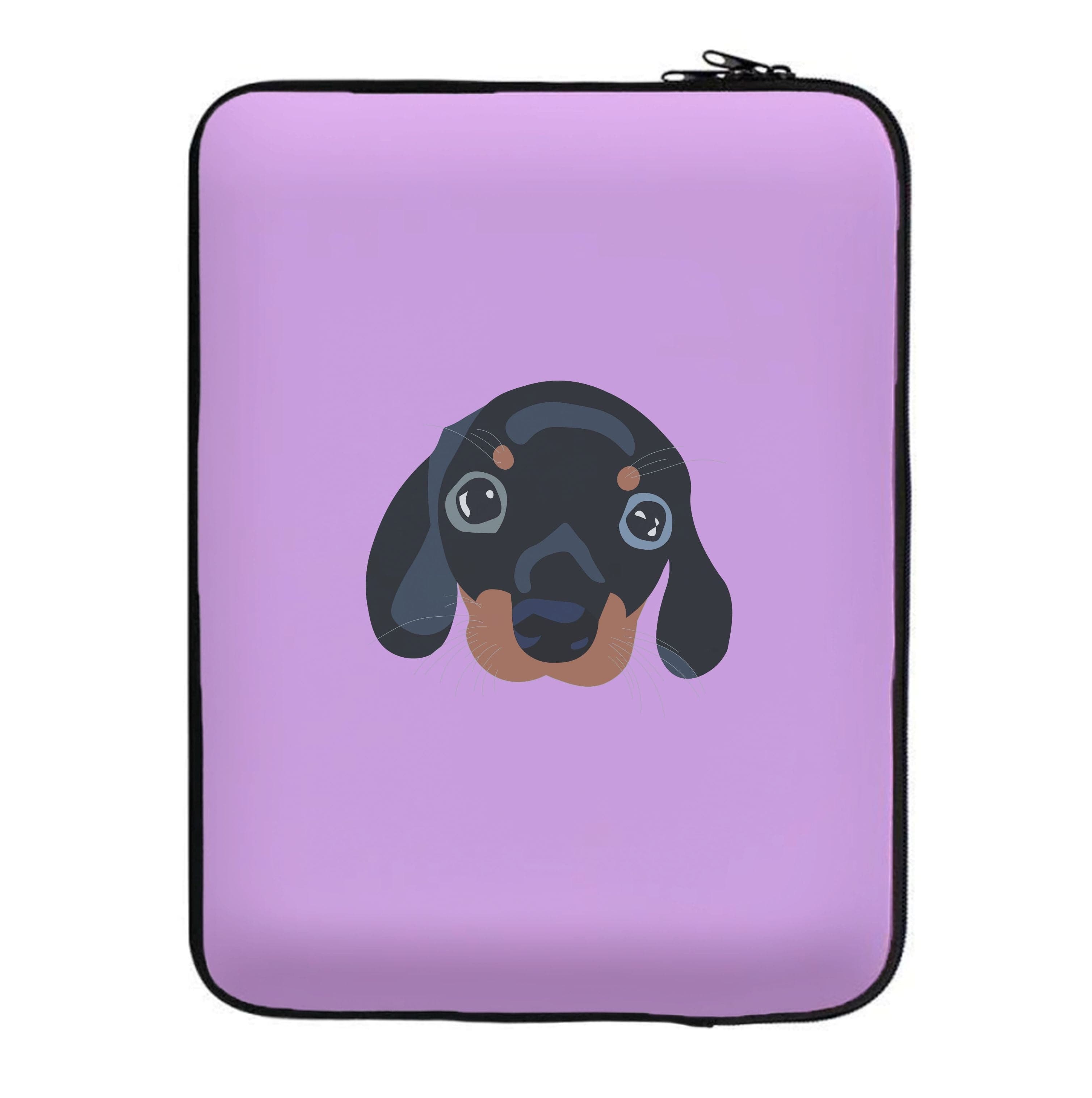 Black - Dachshunds Laptop Sleeve