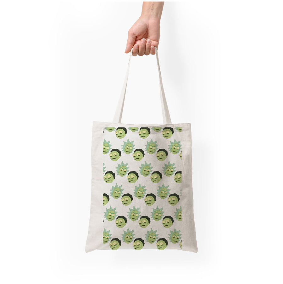 Rick And Morty Pattern Tote Bag