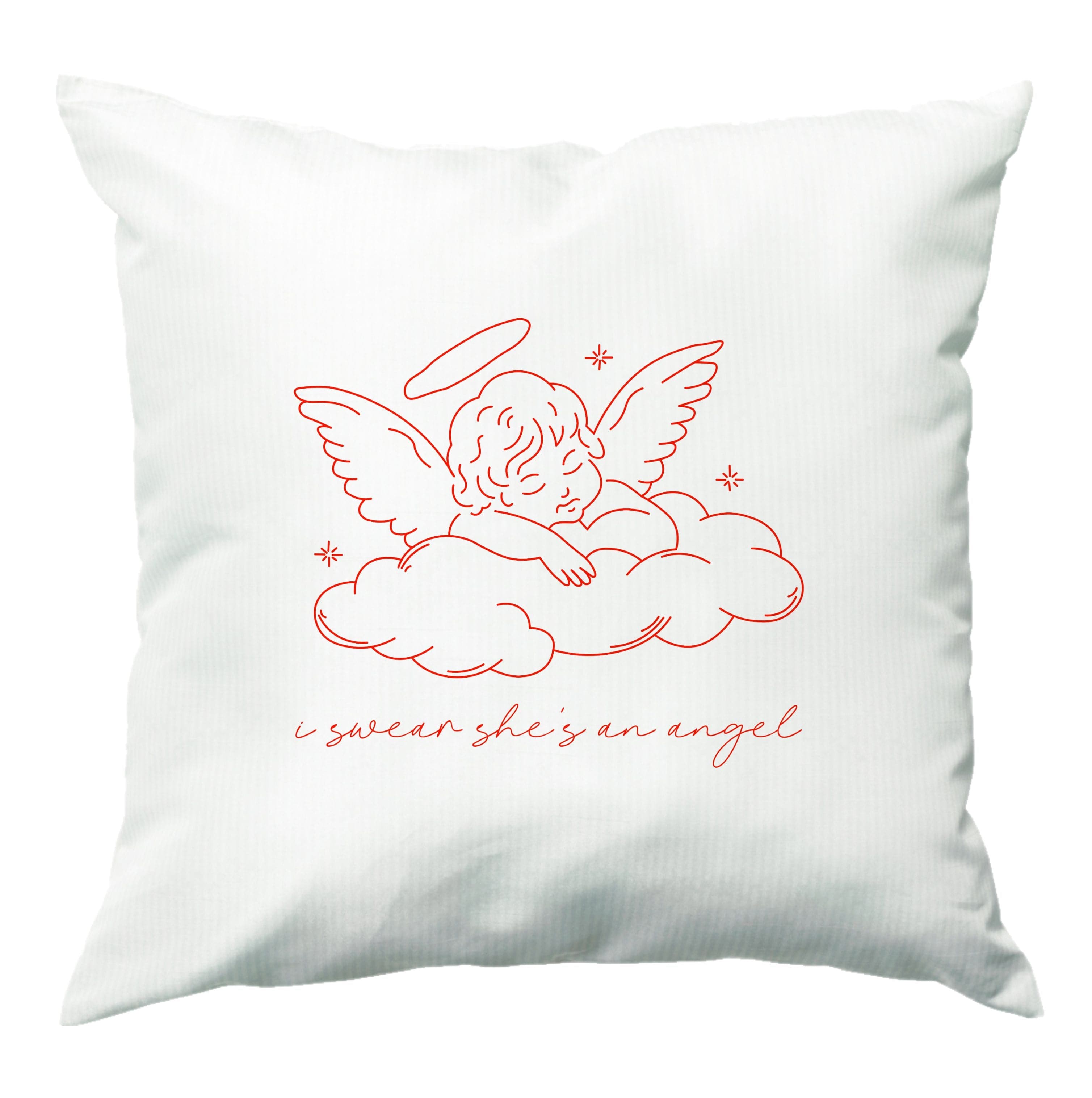 I Swear Shes An Angel - Clean Girl Aesthetic Cushion