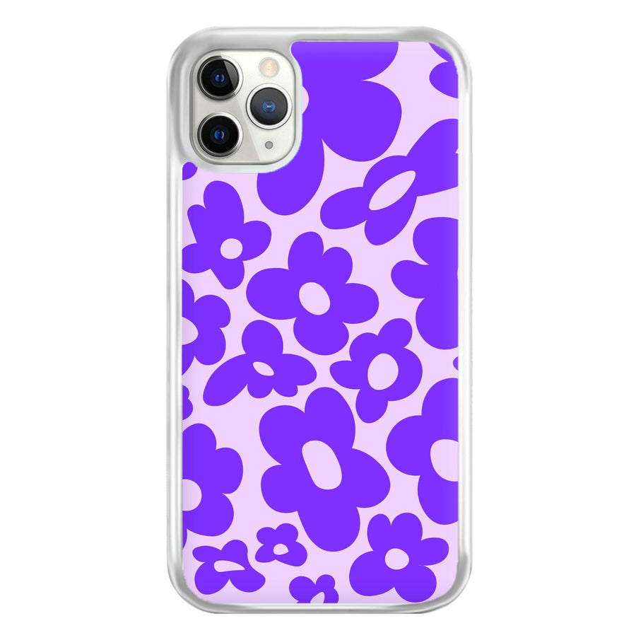 Purple Flowers - Trippy Patterns Phone Case