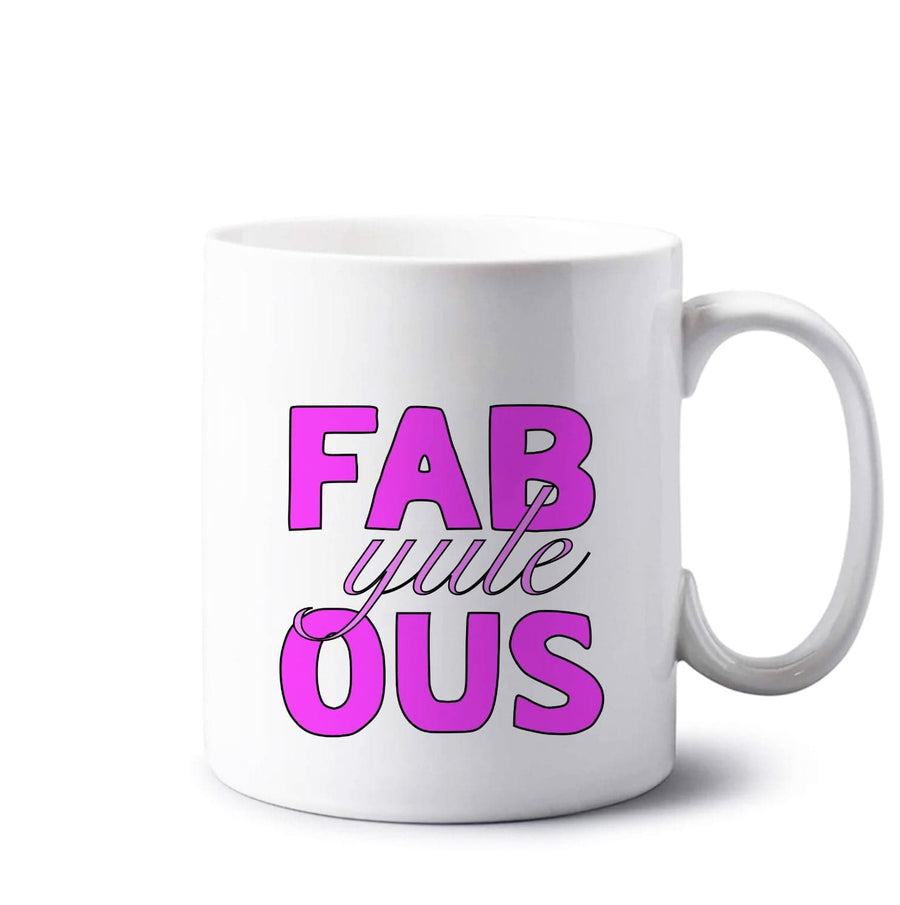 Fab-Yule-Ous Pink - Christmas Puns Mug