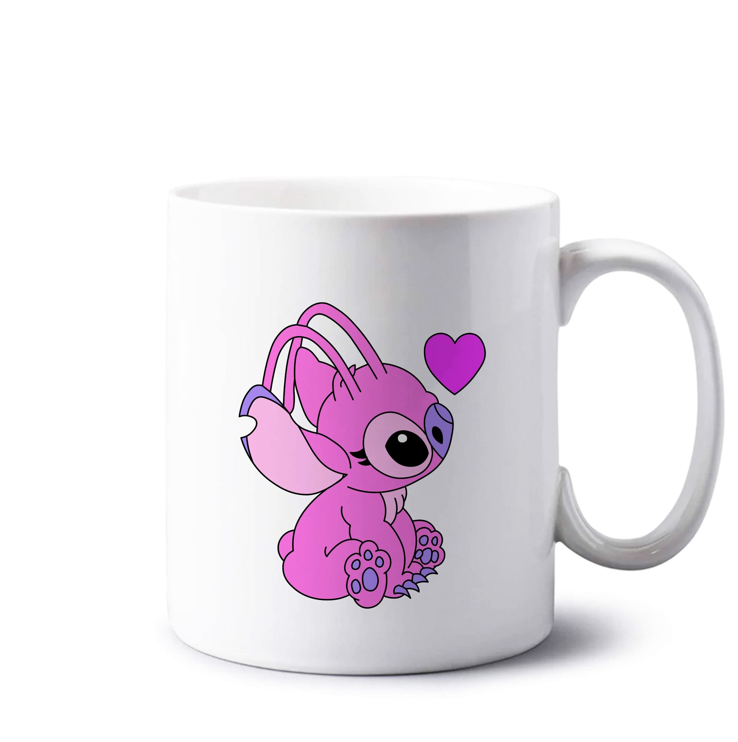 Love Heart Pattern - Pink Alien Mug