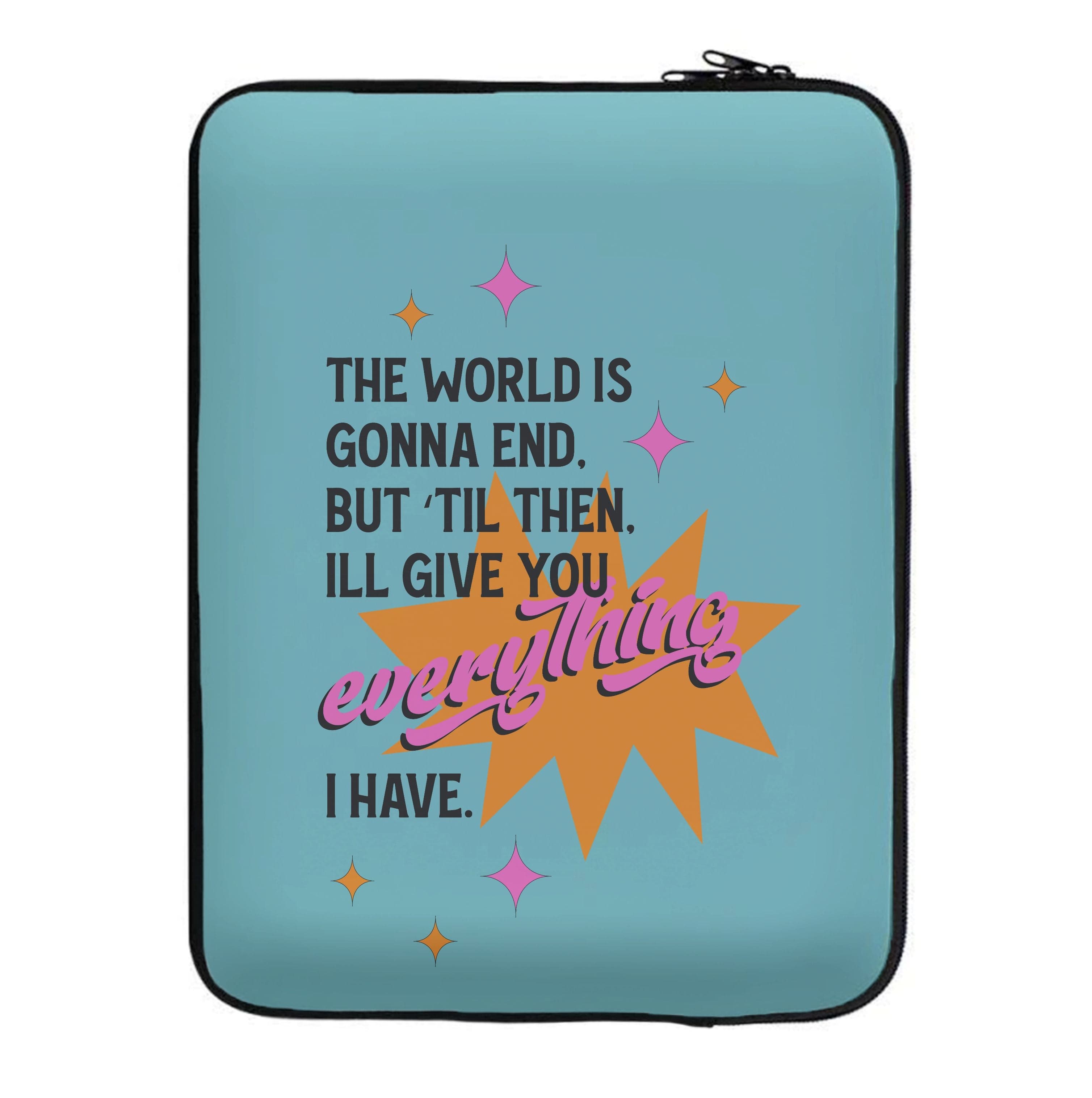 The World Is Gonna End - Fender Laptop Sleeve