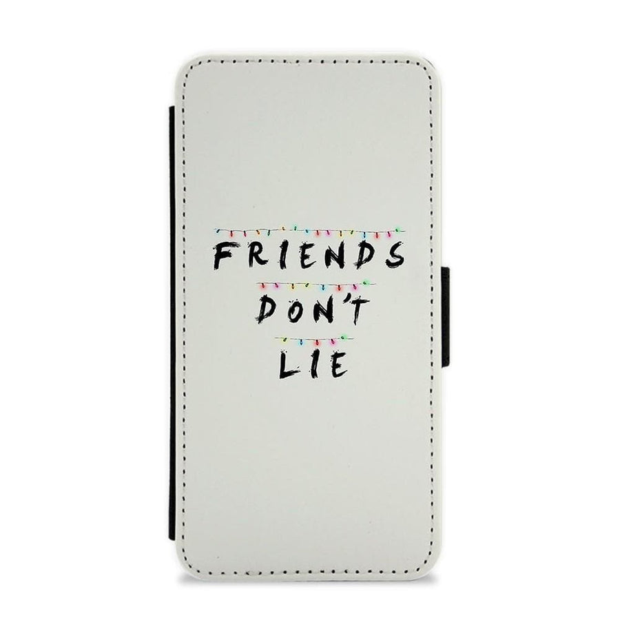 Friends Don't Lie Lights - Stranger Things Flip / Wallet Phone Case - Fun Cases