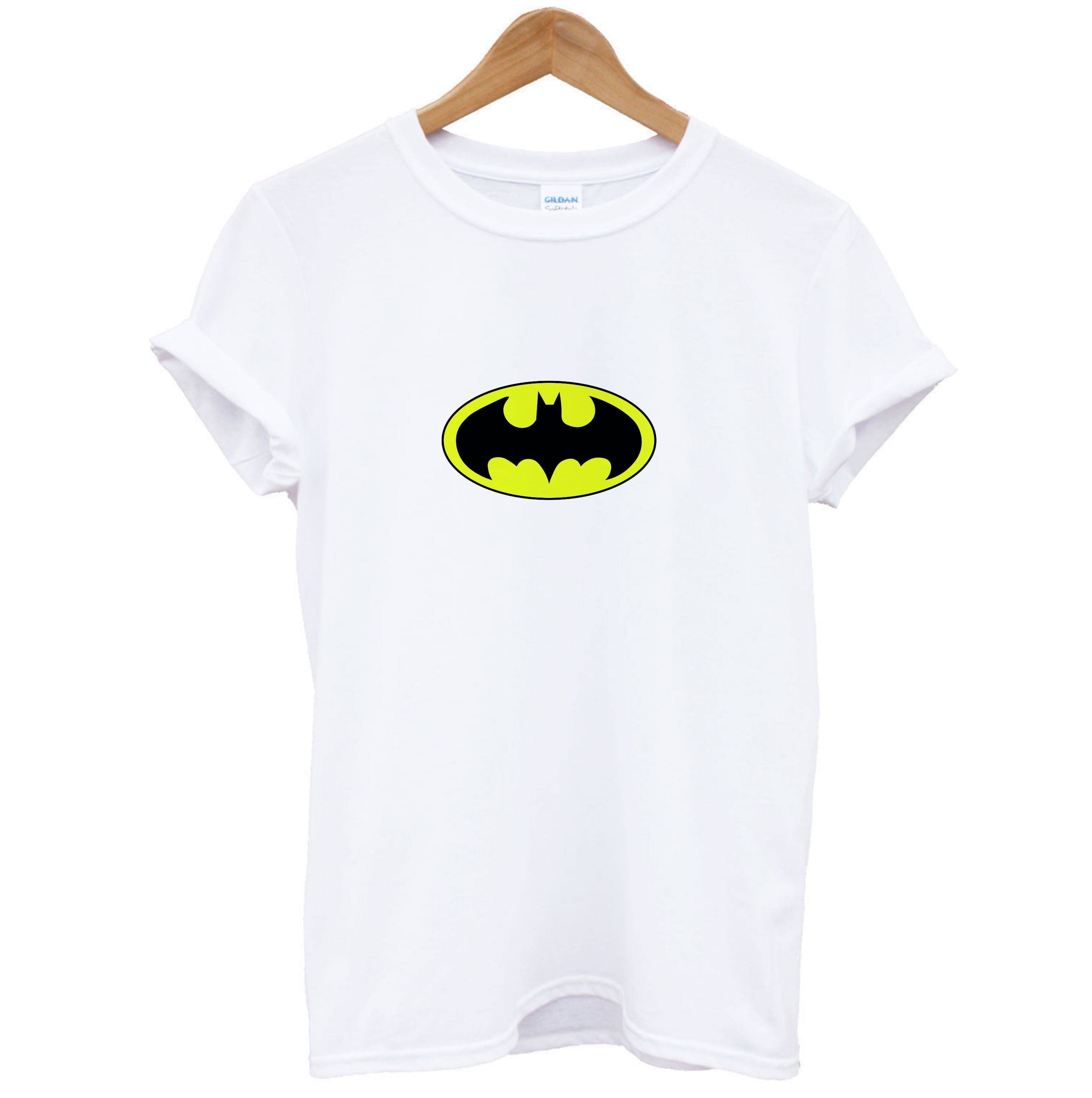 Black Bat Superhero Logo T-Shirt