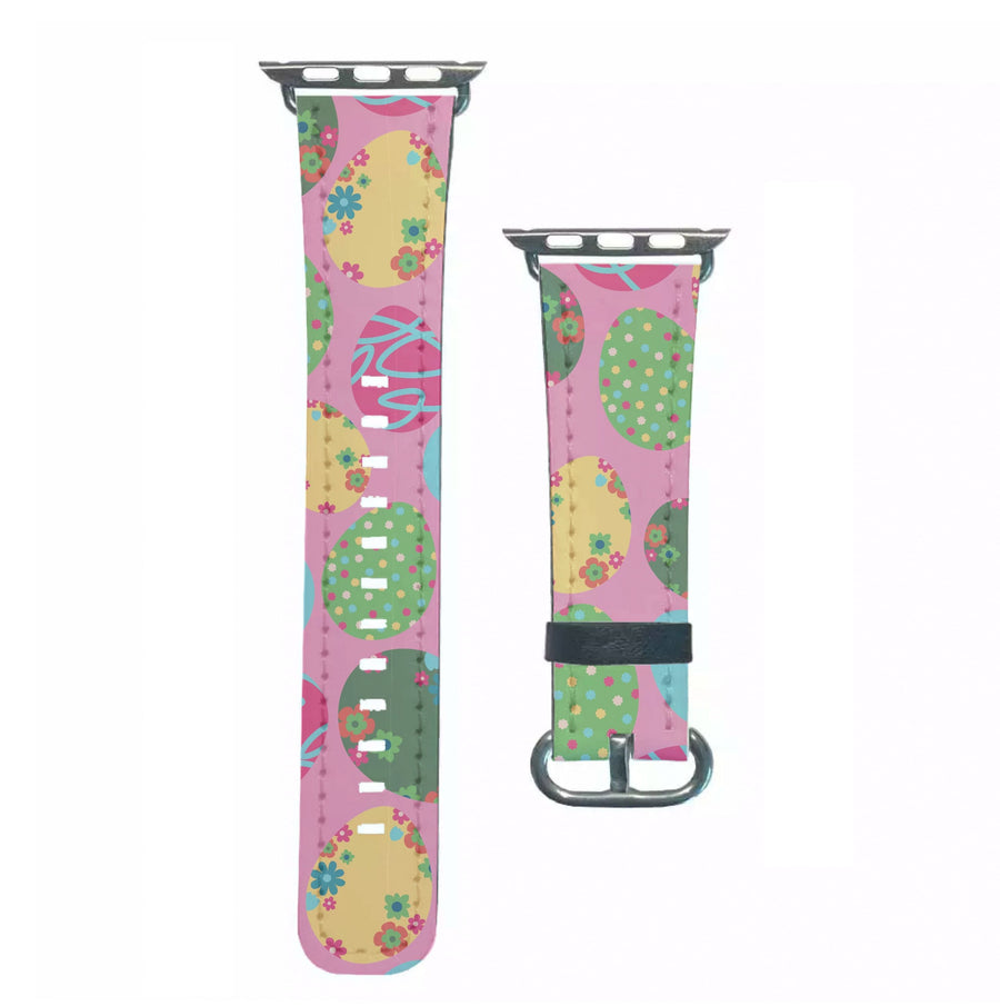 Pink Easter Eggs - Easter Patterns Apple Watch Strap
