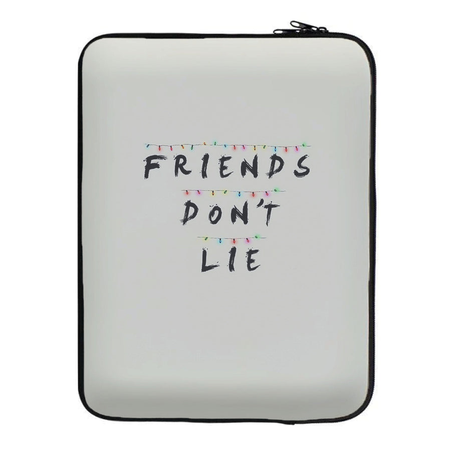 Friends Don't Lie Lights - Stranger Things Laptop Sleeve