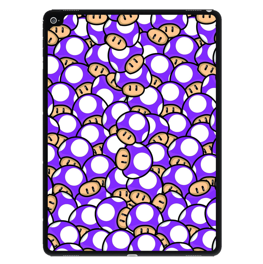 Mushroom Pattern - Purple iPad Case