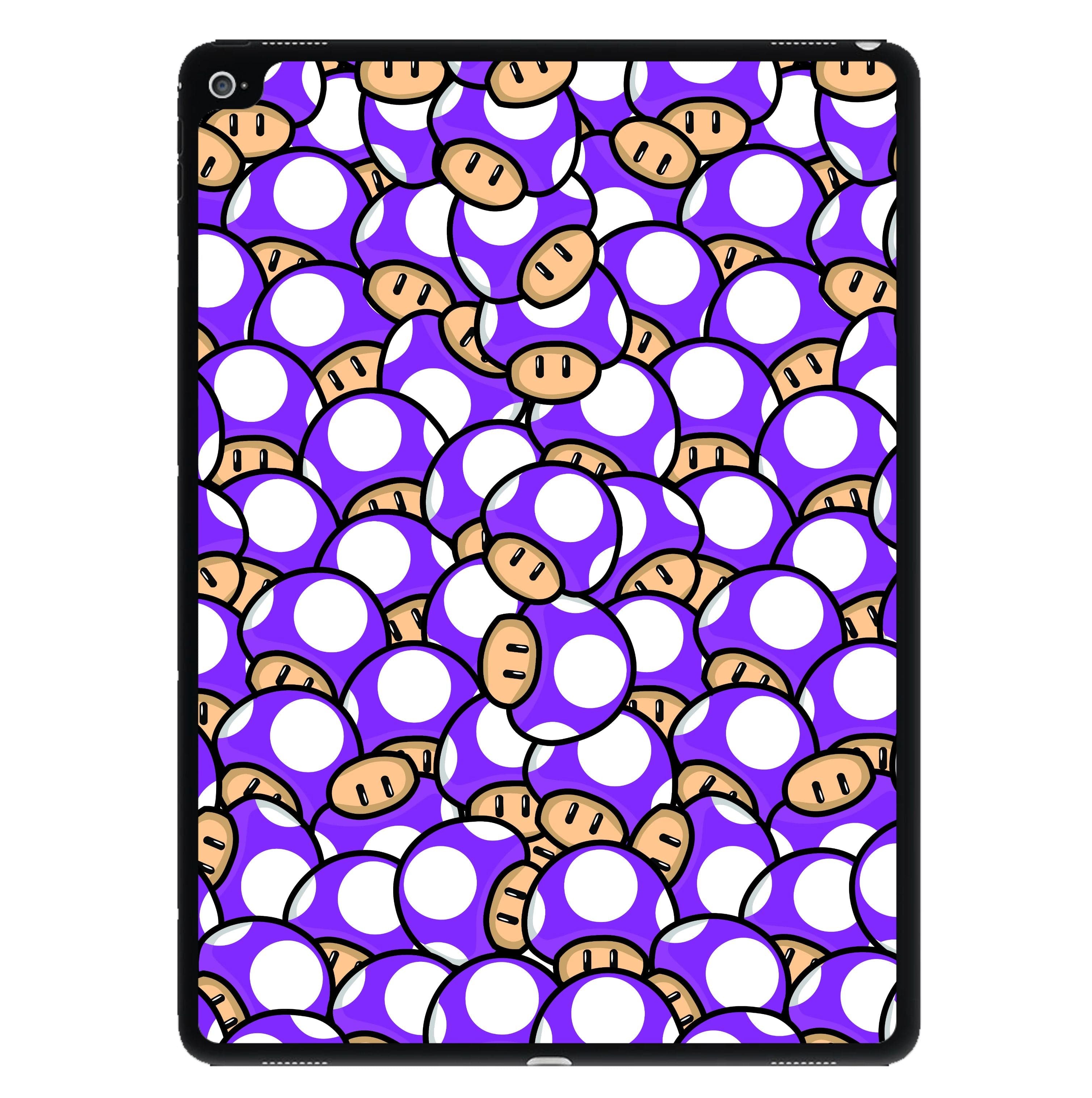 Mushroom Pattern - Purple iPad Case