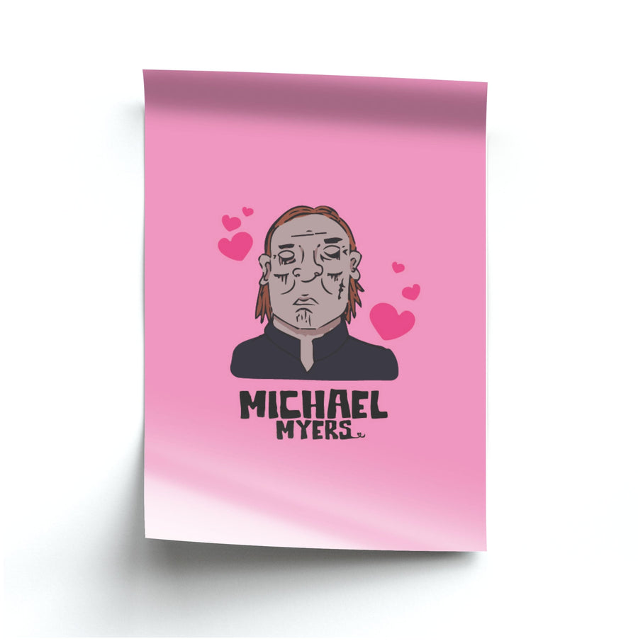 Love Hearts - Michael Myers Poster