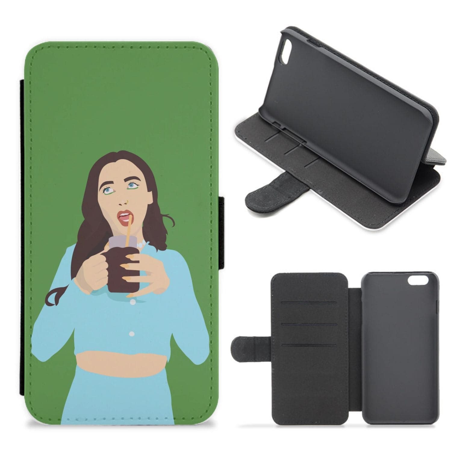 Drinking Coffee - Chamberlain Flip / Wallet Phone Case