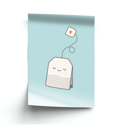 Tea Time - Cartoon Tea Bag Poster