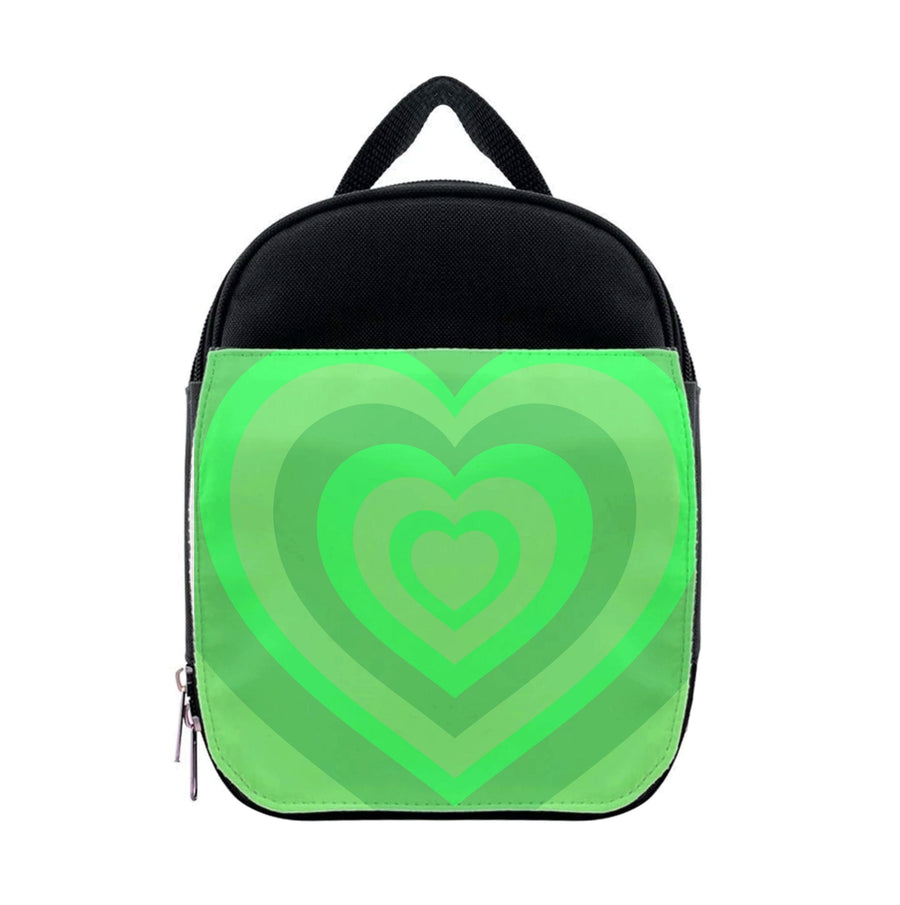 Green - Colourful Hearts Lunchbox