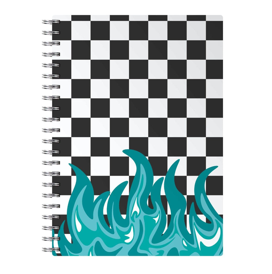 Blue Flame - Skate Aesthetic  Notebook