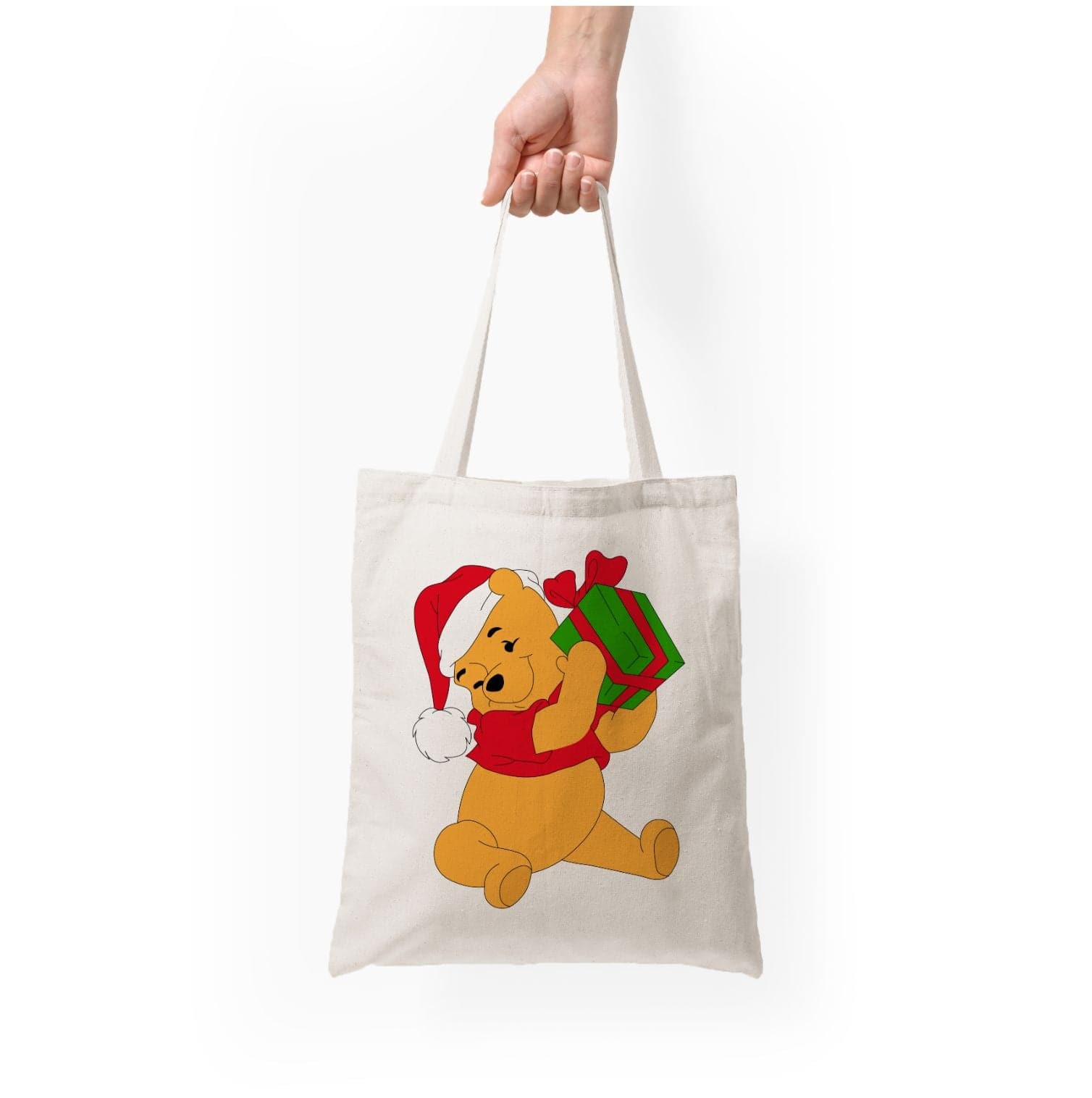 Winnie Christmas Tote Bag