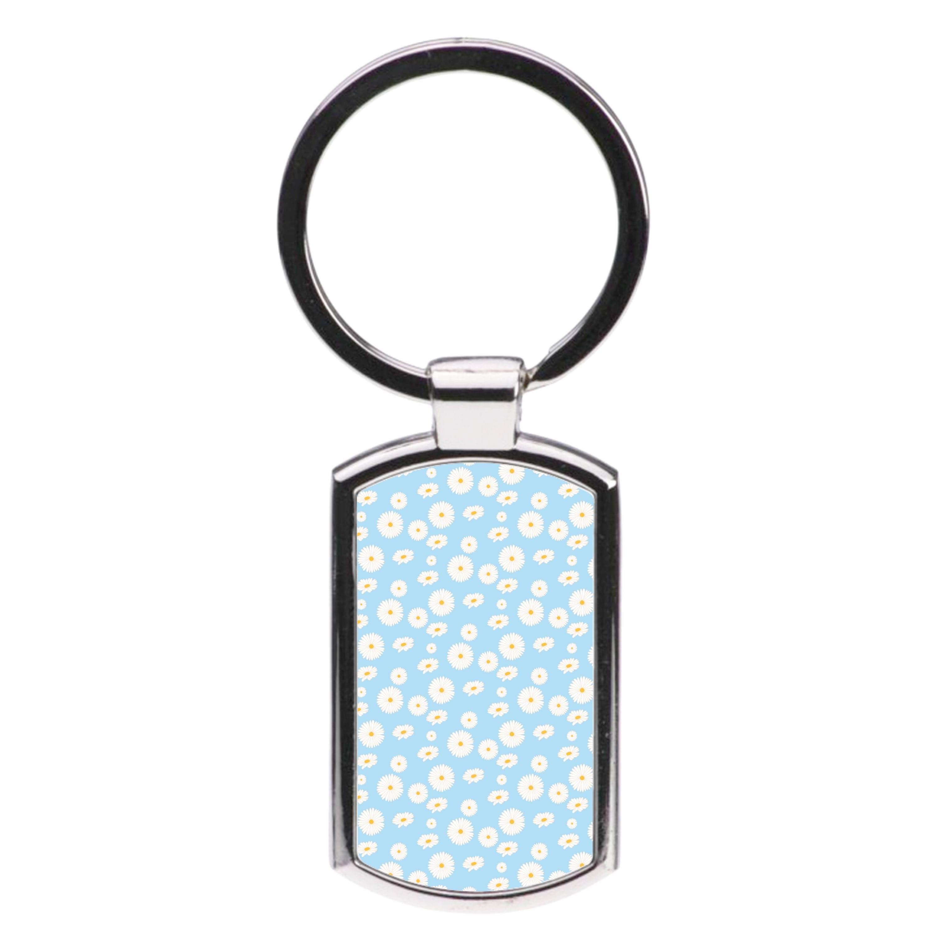 Blue Daisies - Floral Luxury Keyring