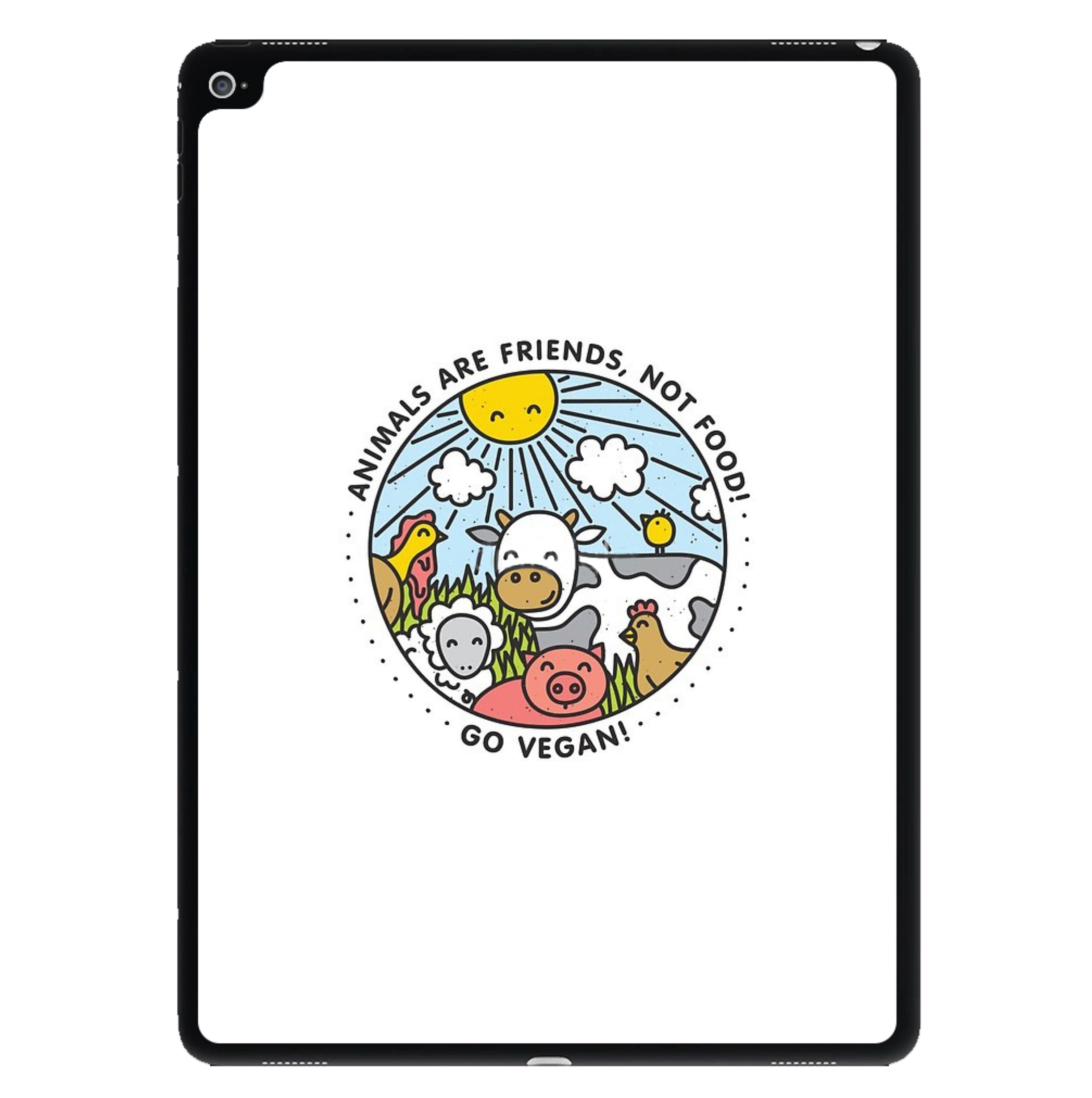 Animals Are Friends, Not Food - Vegan iPad Case