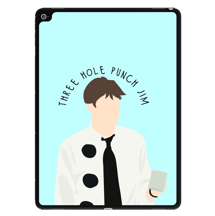 Three Hole Punch Jim The Office - Halloween Specials iPad Case