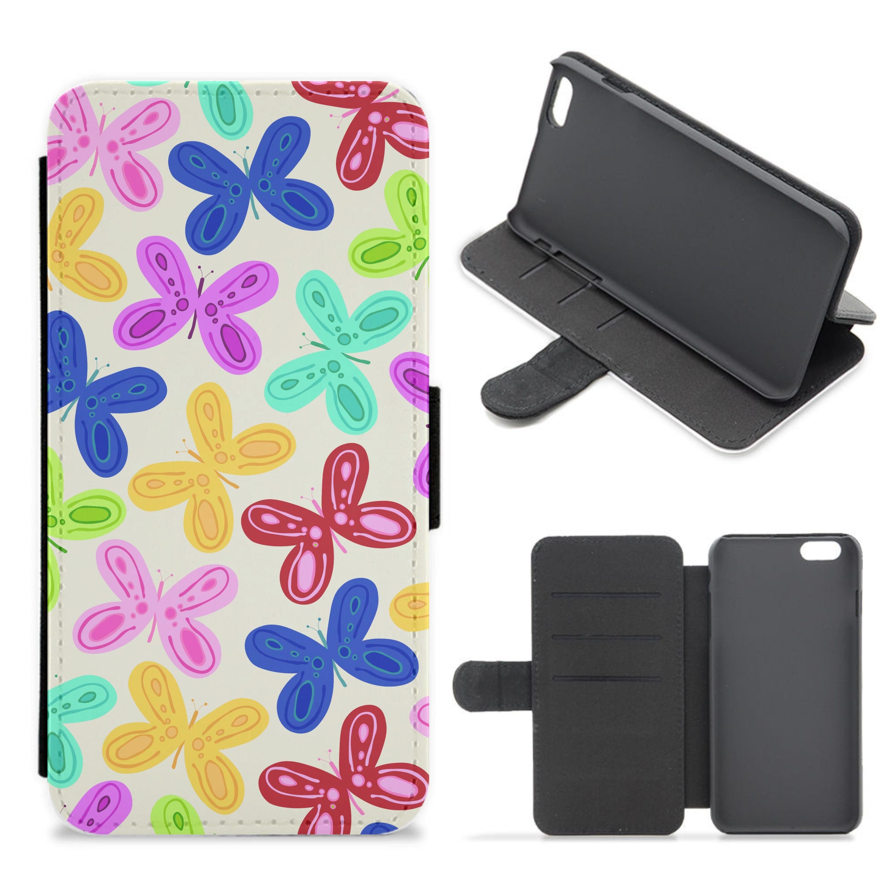 Butterflies - Spring Patterns Flip / Wallet Phone Case