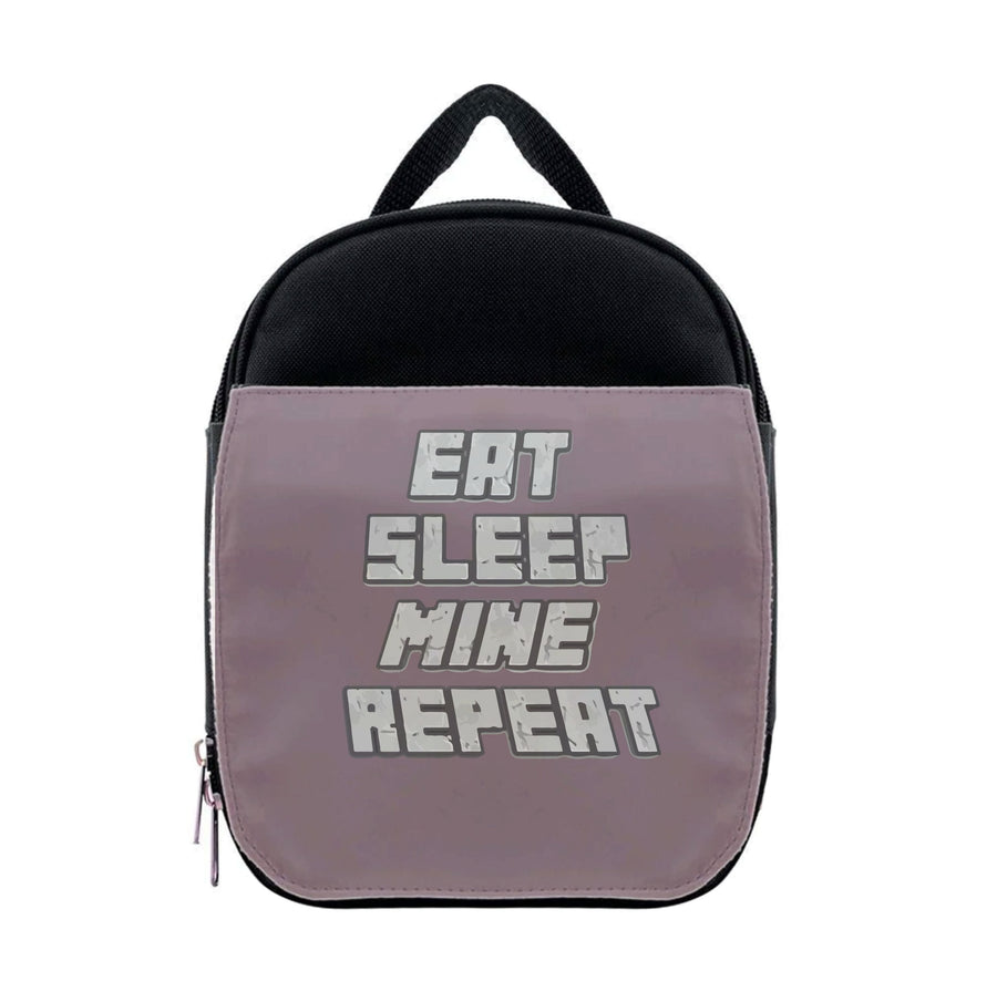 Eat Sleep Mine Repeat - Minecraft Lunchbox