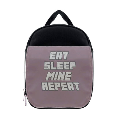 Eat Sleep Mine Repeat Lunchbox