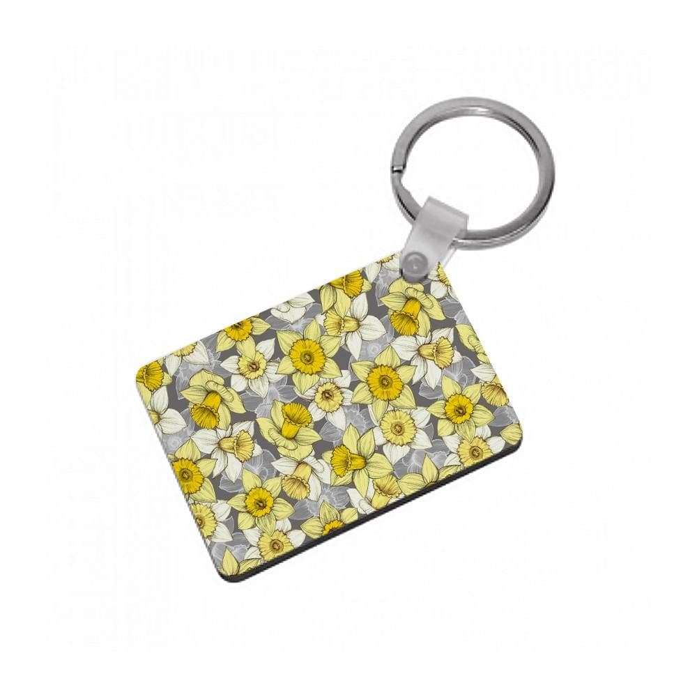 Daffodil Daze - Spring Pattern Keyring - Fun Cases