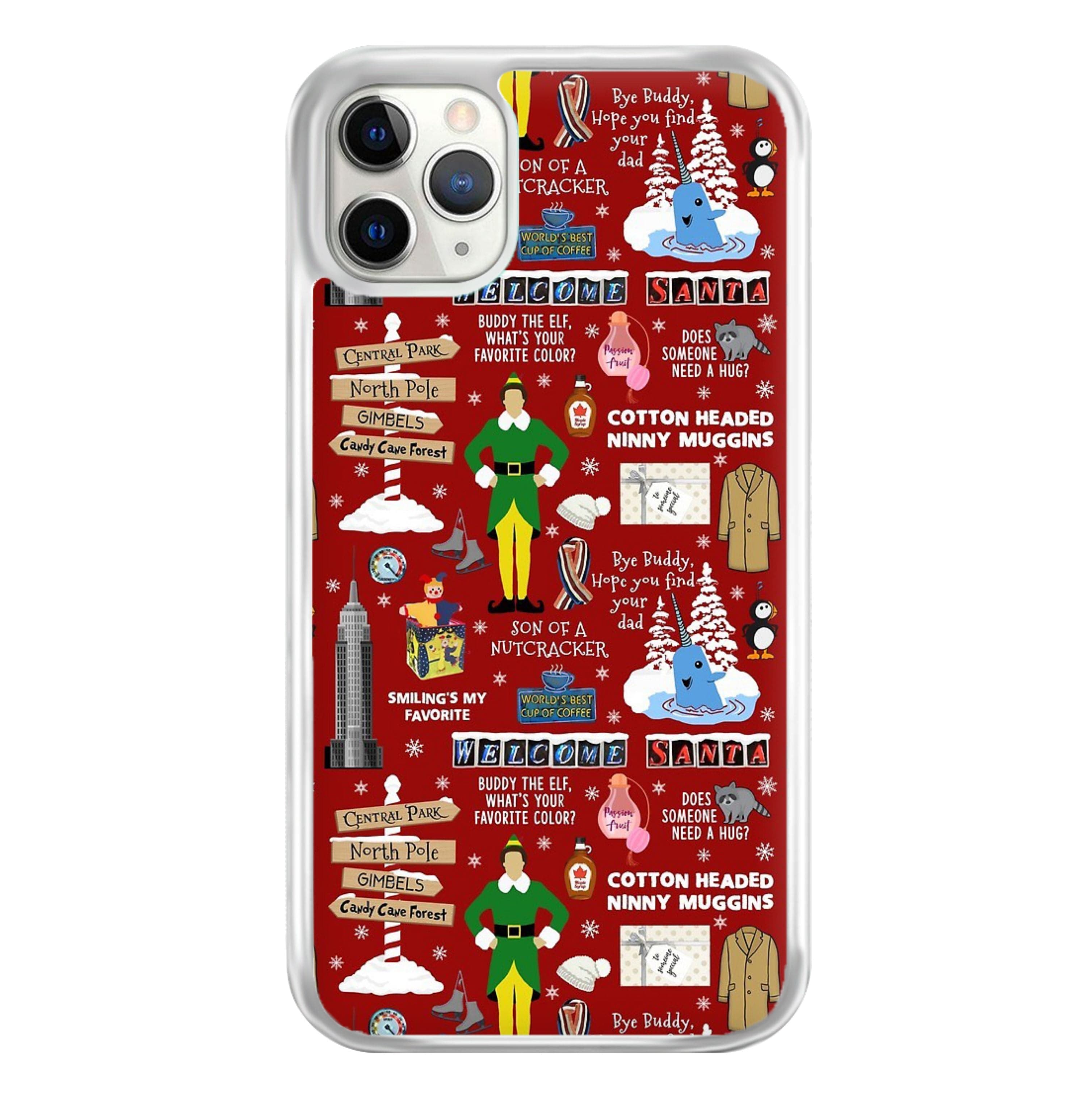 Red Elf Pattern Phone Case