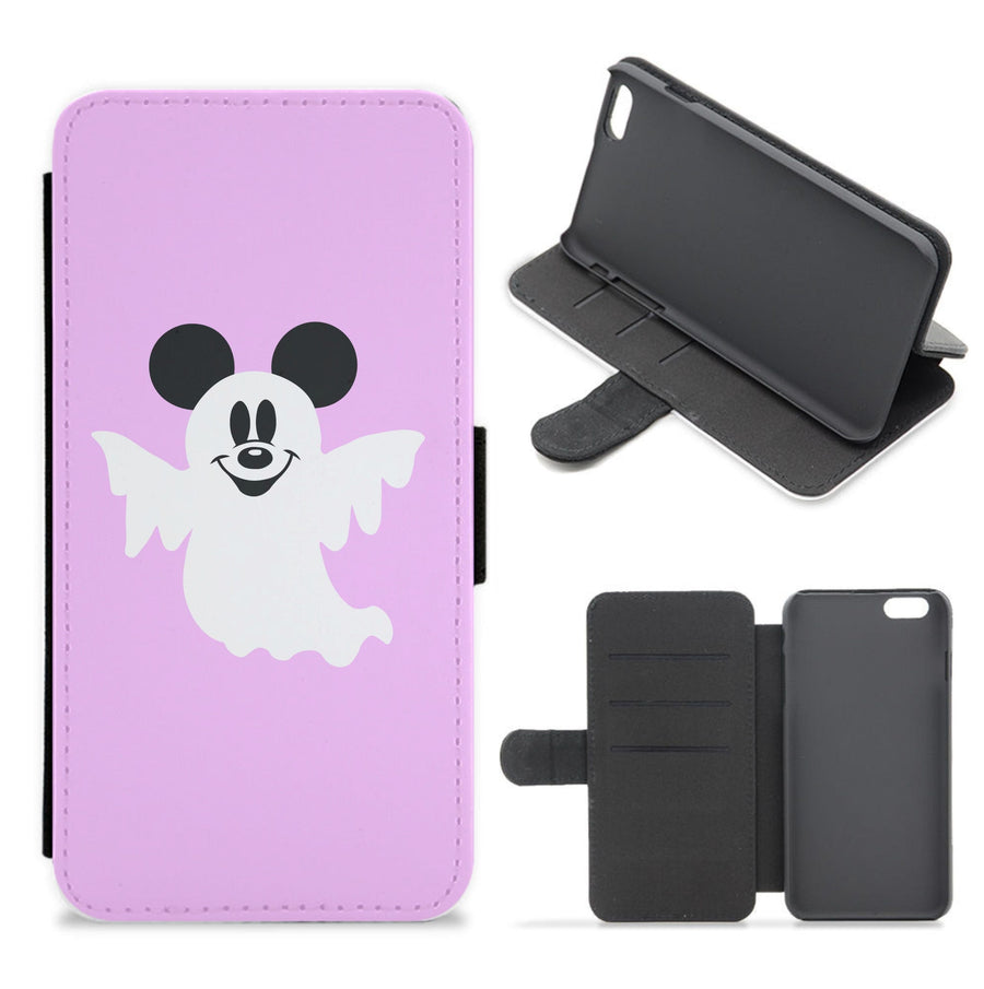 Mickey Mouse Ghost - Disney Halloween Flip / Wallet Phone Case