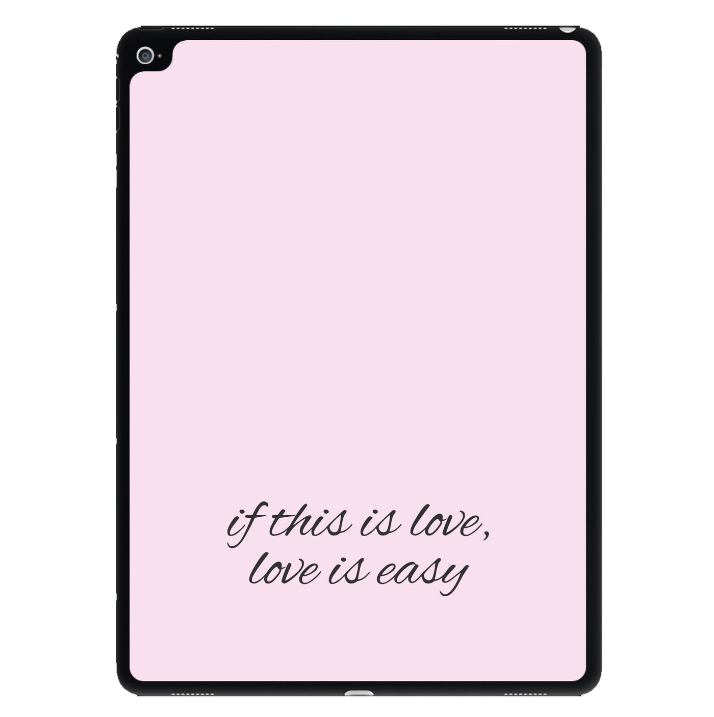 If This Is Love, Love Is Easy - McFly iPad Case