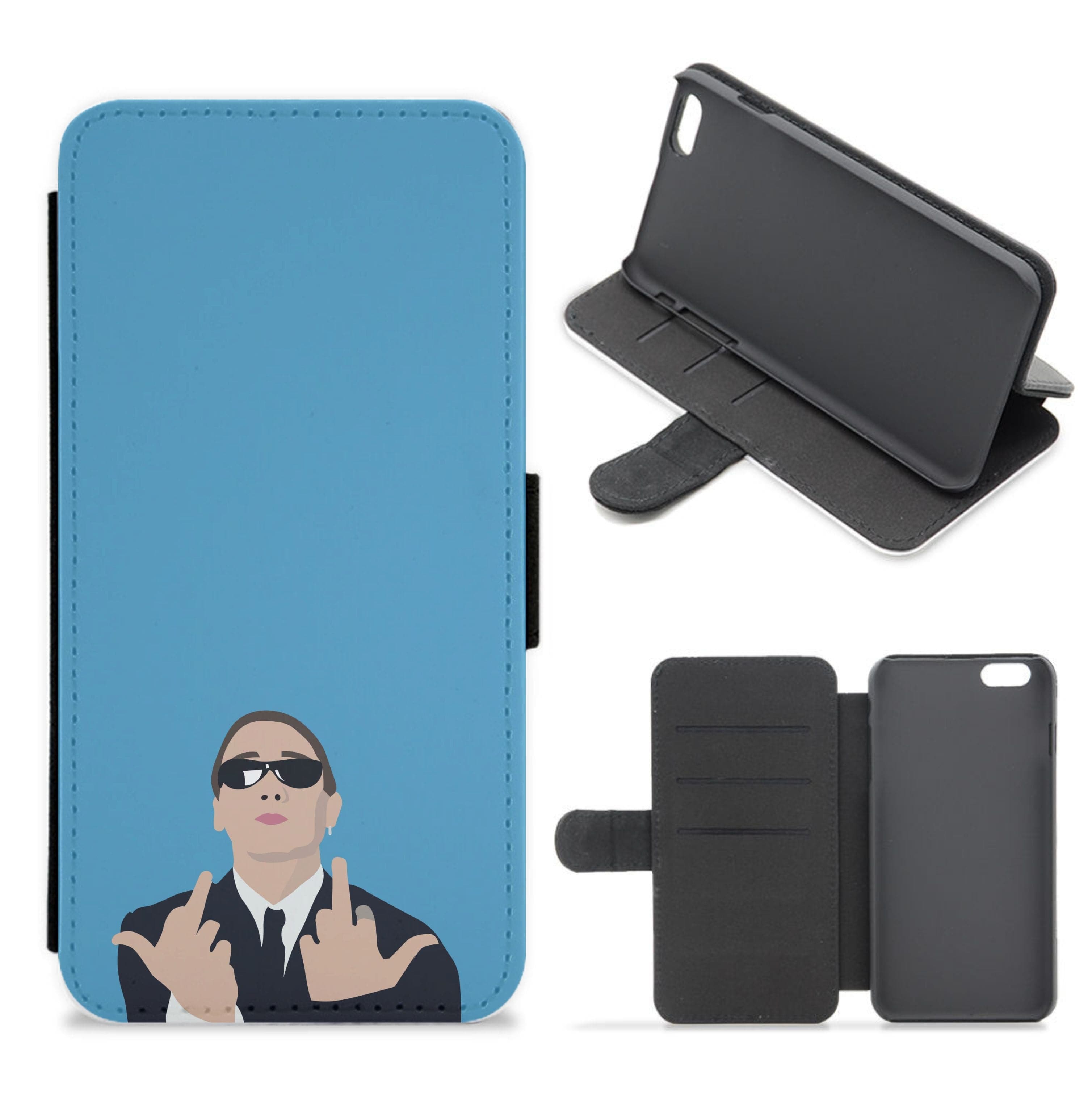 Middle Finger Flip / Wallet Phone Case