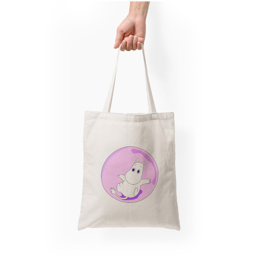 Moomin In A Pink Bubble  Tote Bag