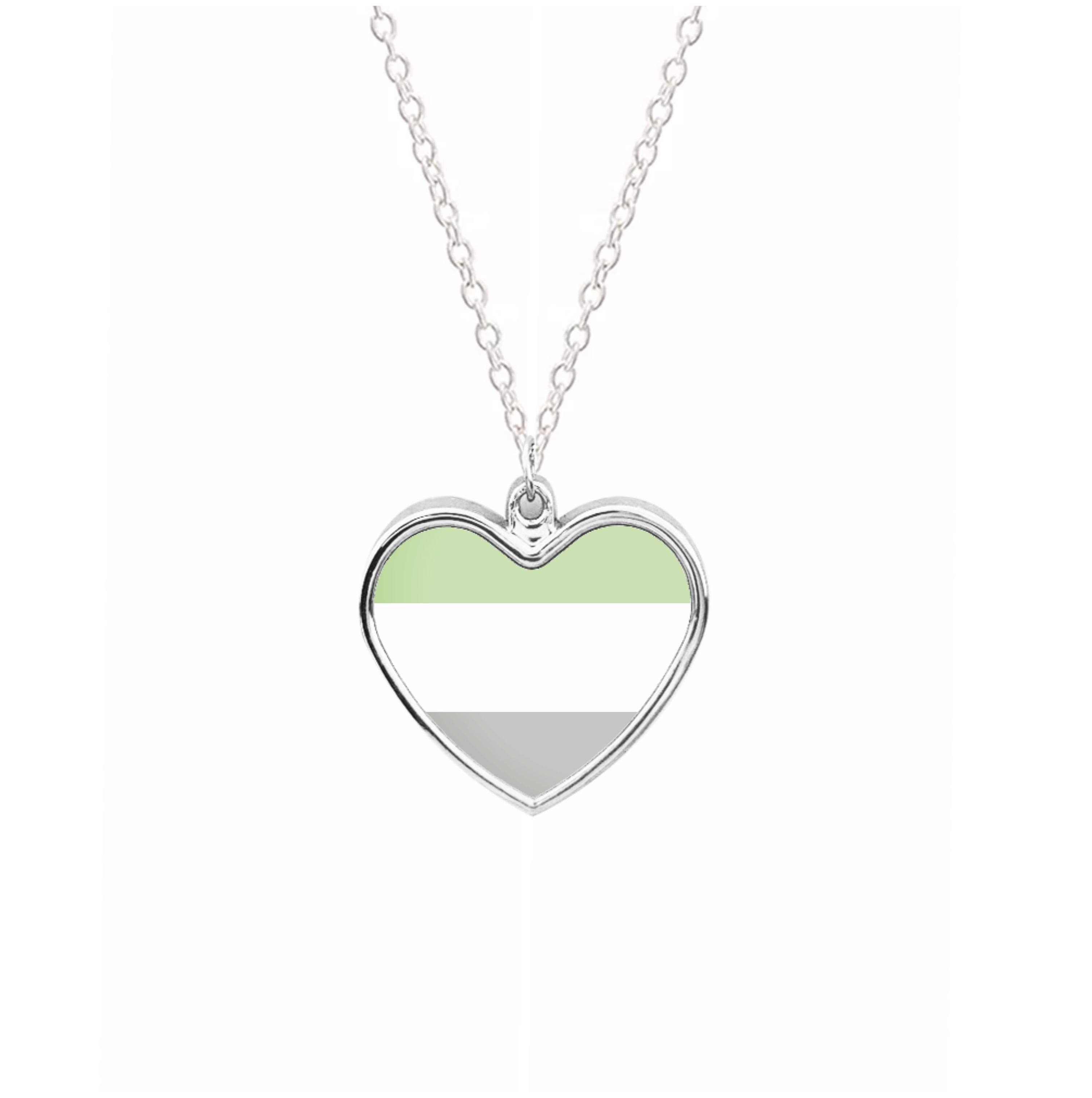 Aromantic Flag - Pride Necklace