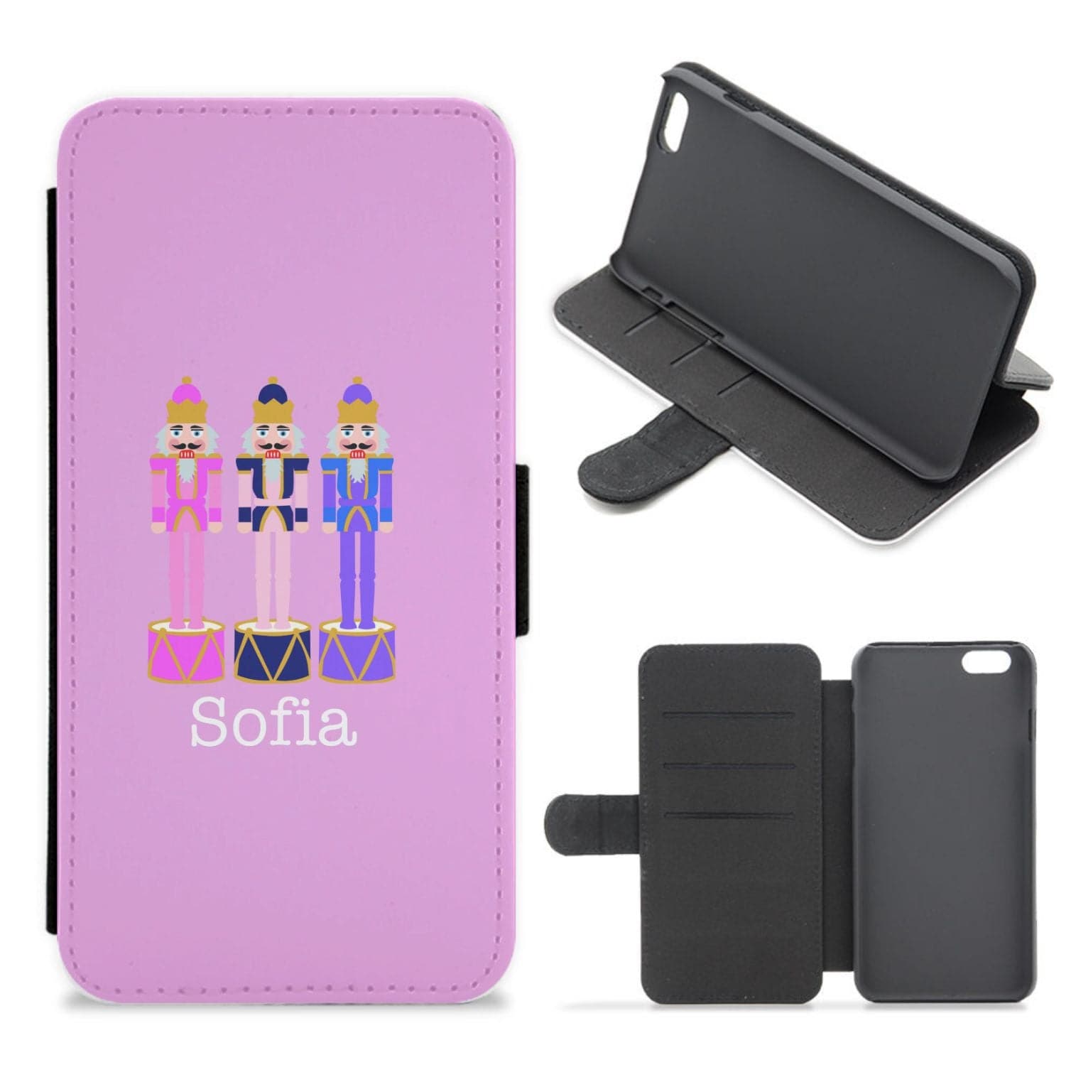 Nutcracker - Personalised Christmas Flip / Wallet Phone Case