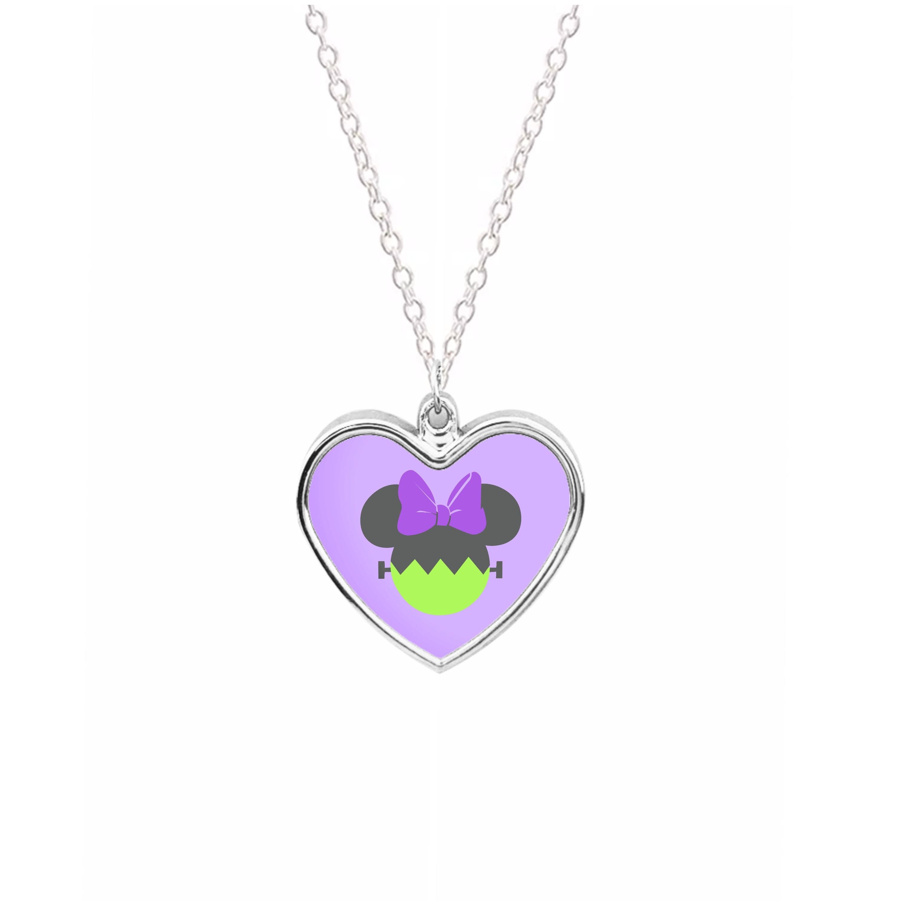 Frankenstein Girl Mouse Halloween Necklace