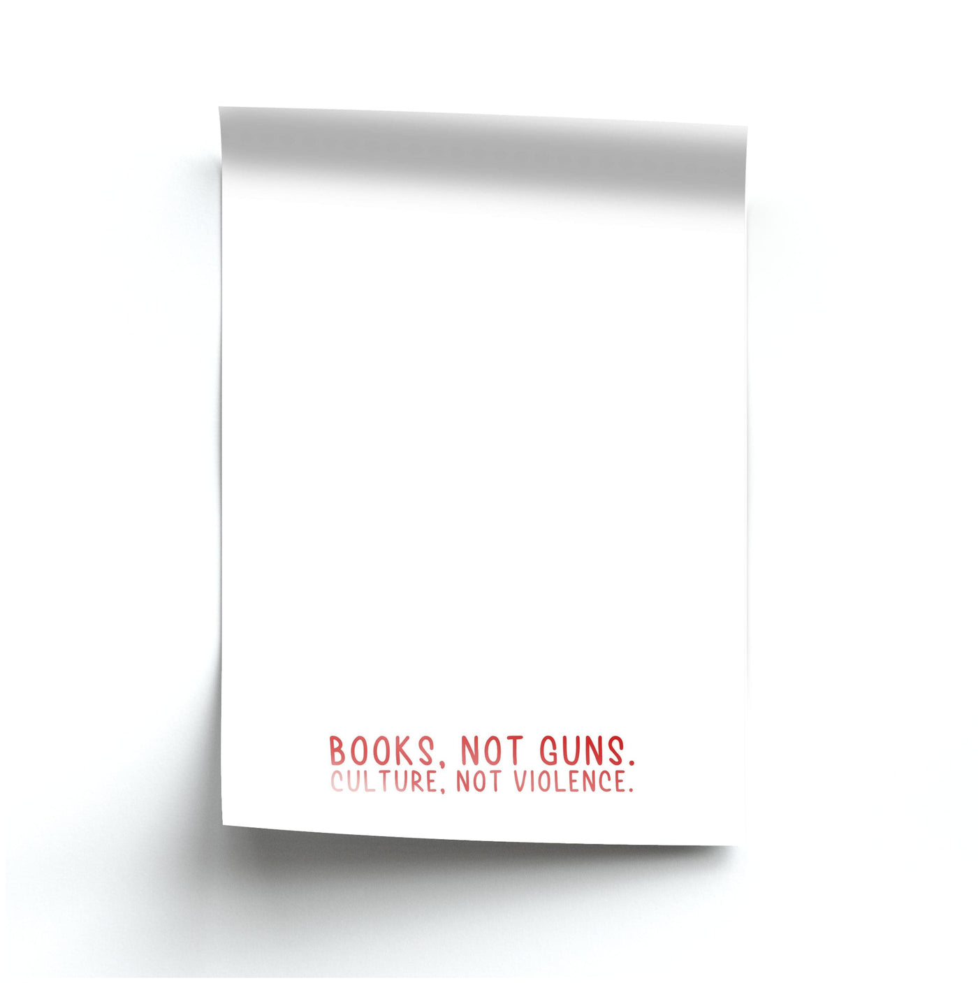 Books, Not Guns - TV Quotes Poster