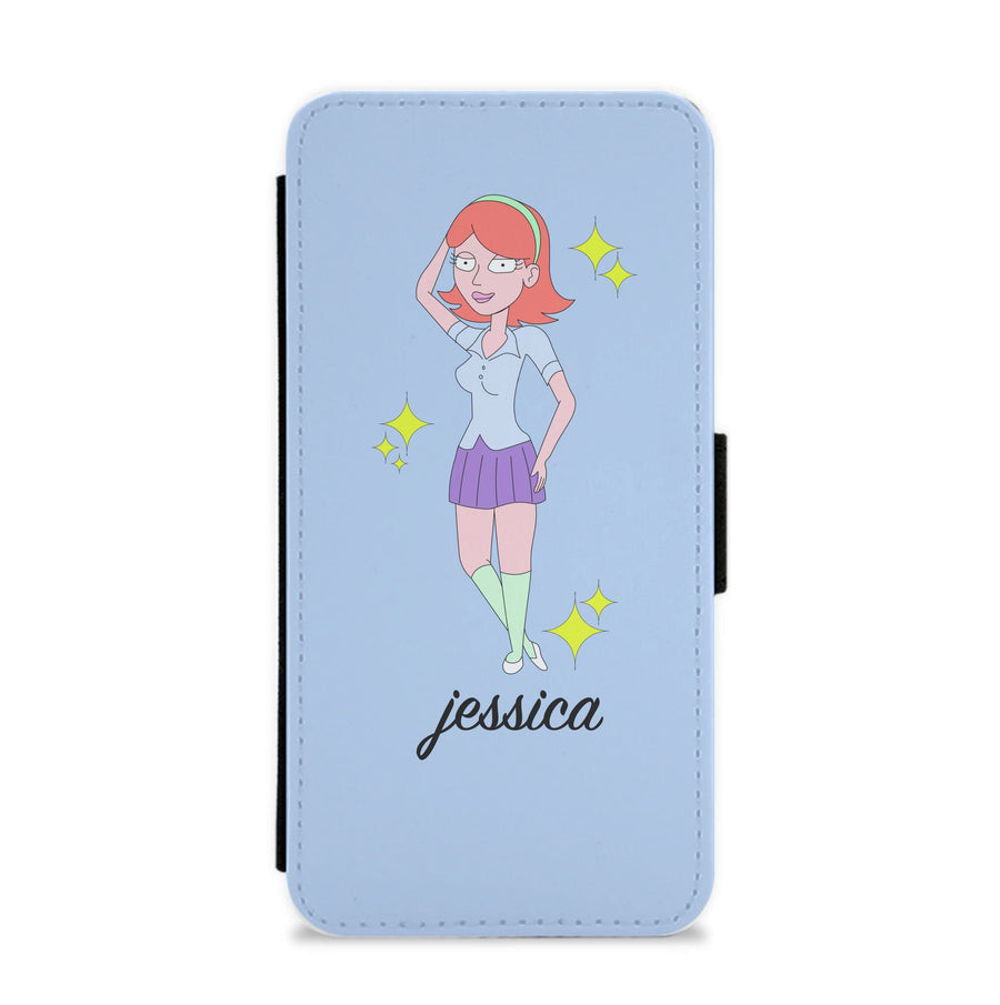 Jessica - Rick And Morty Flip / Wallet Phone Case