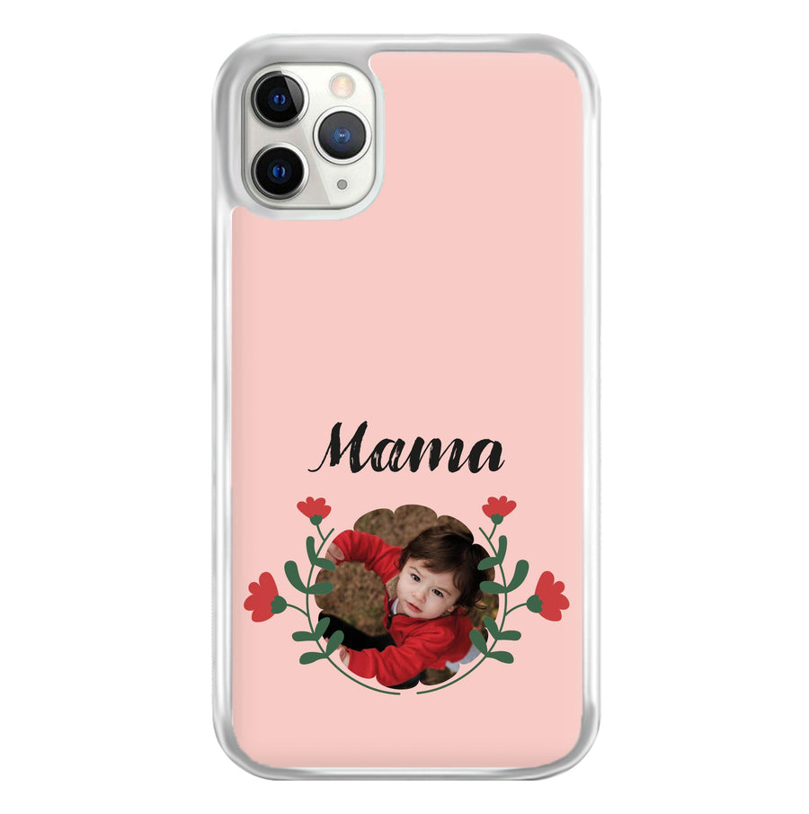 Mama Red Flowers - Personalised Mother's Day Phone Case