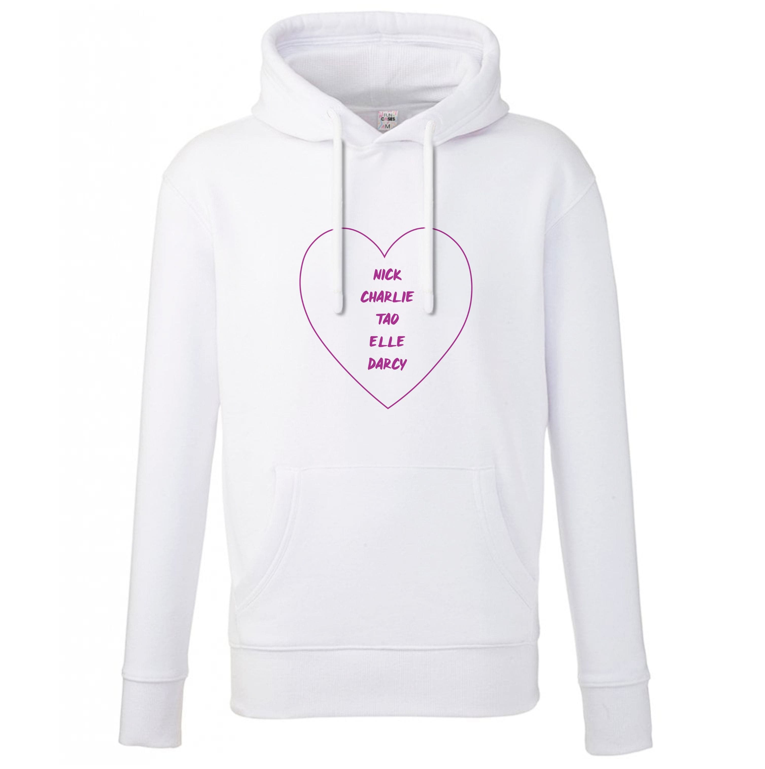 Nick , Charlie , Tao , Elle , Darcy - Heart TV Hoodie