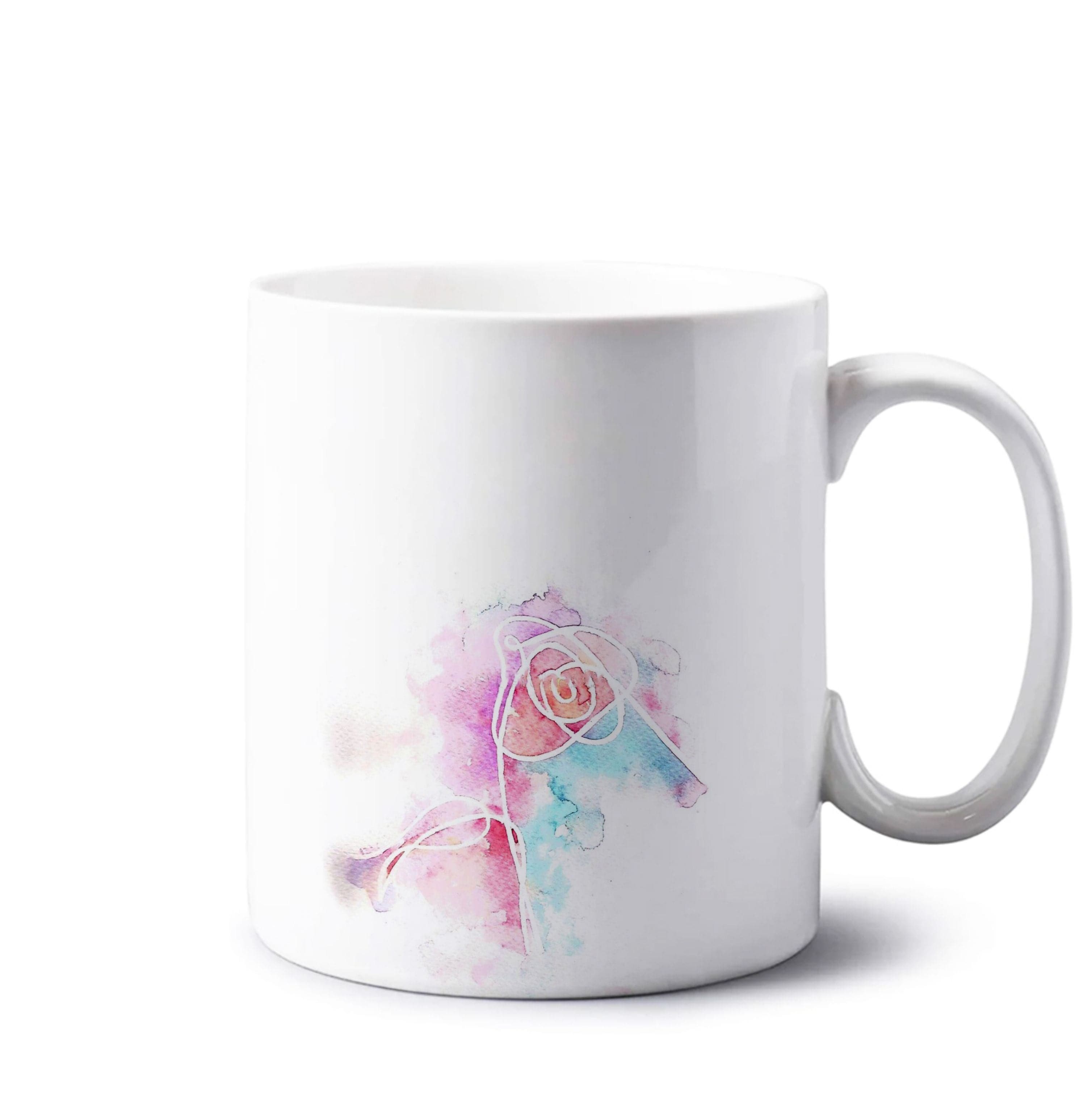 K-Pop Band Love Yourself Watercolour Painting Mug