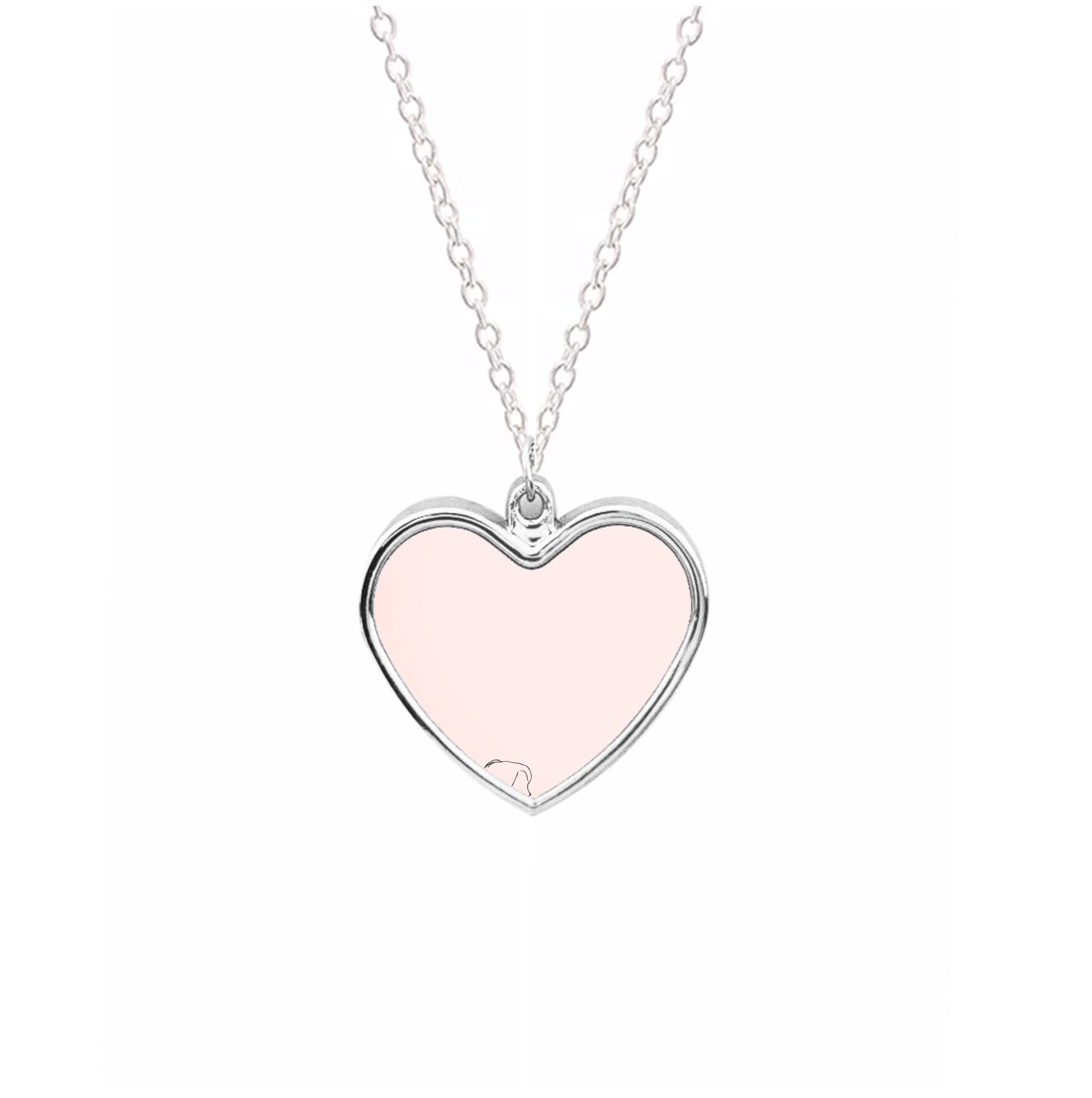 Outline - Heart TV Necklace