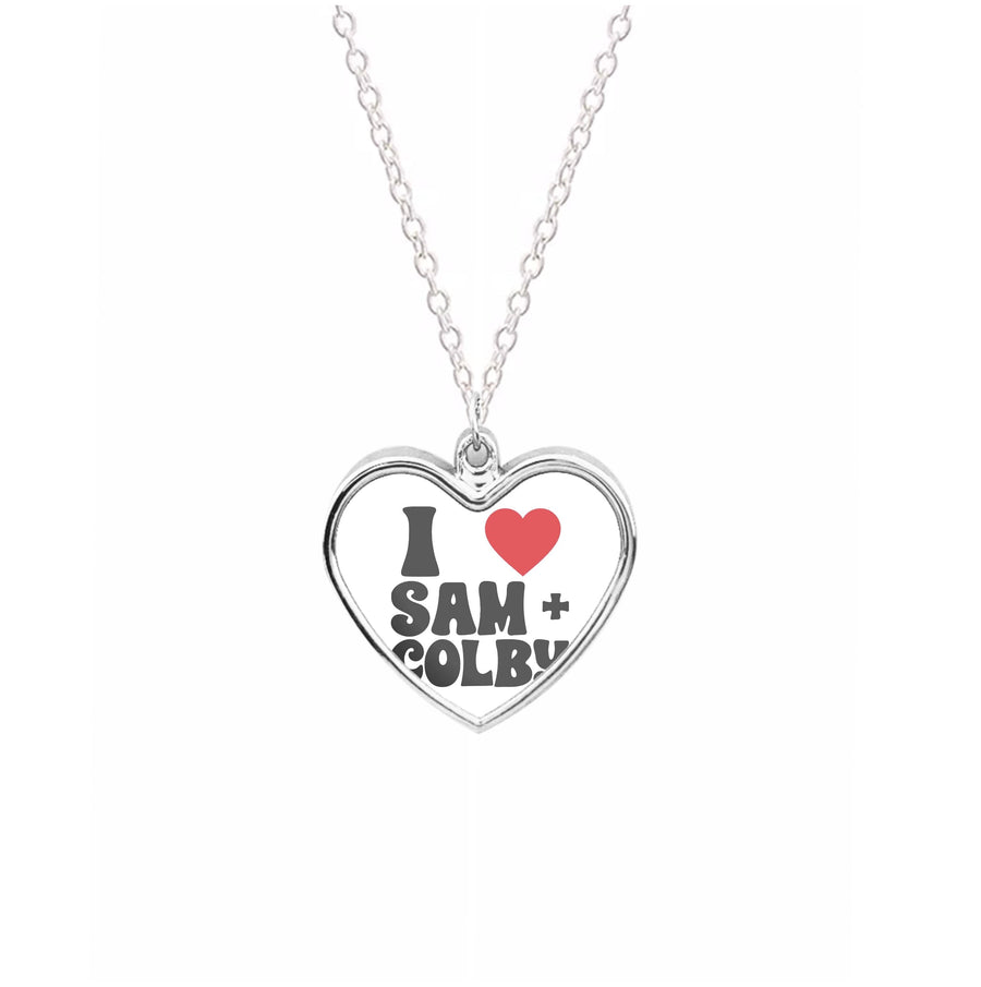 I Love Sam And Colby Necklace