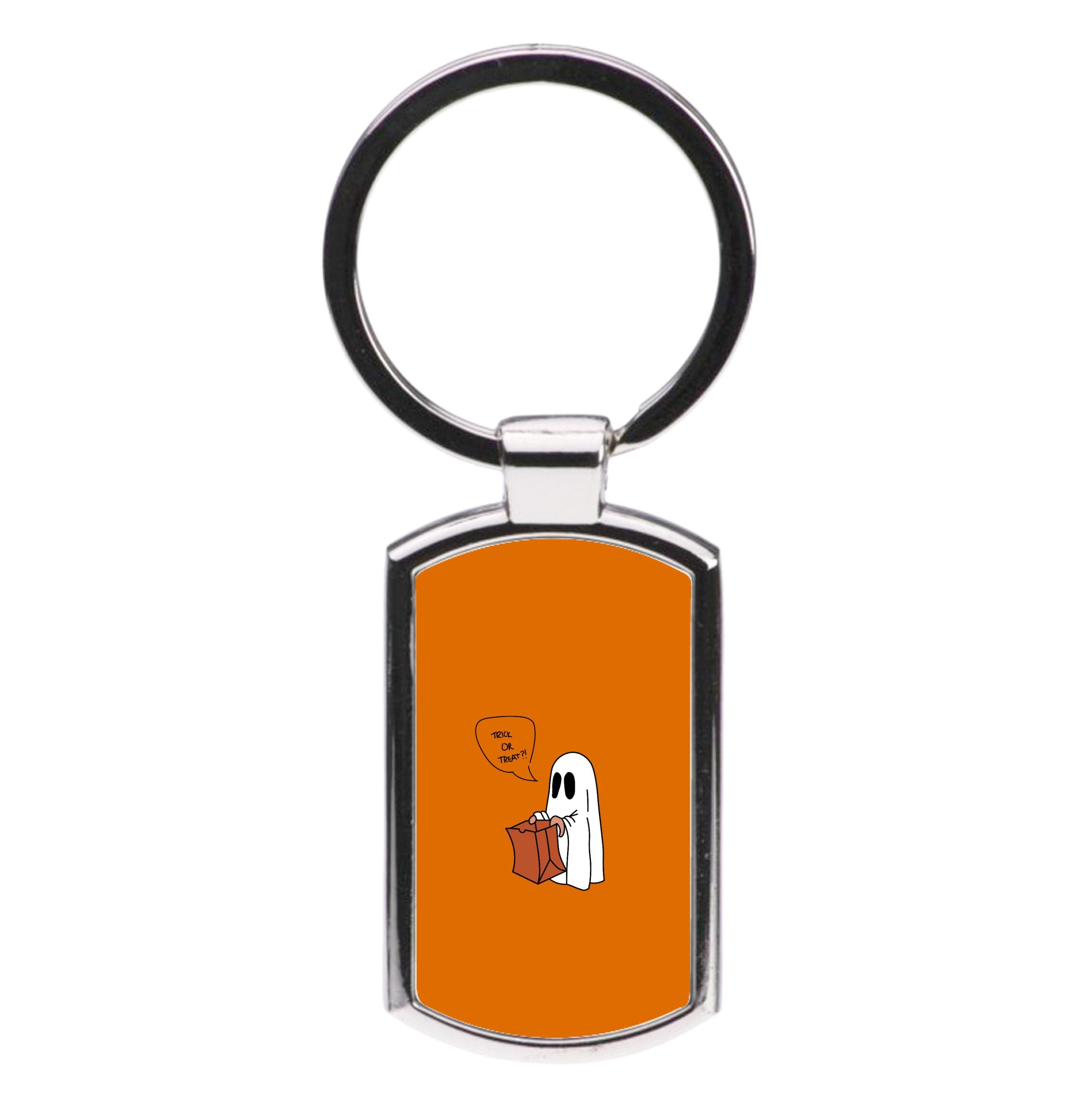 Trick Or Treat Ghost - Halloween Luxury Keyring